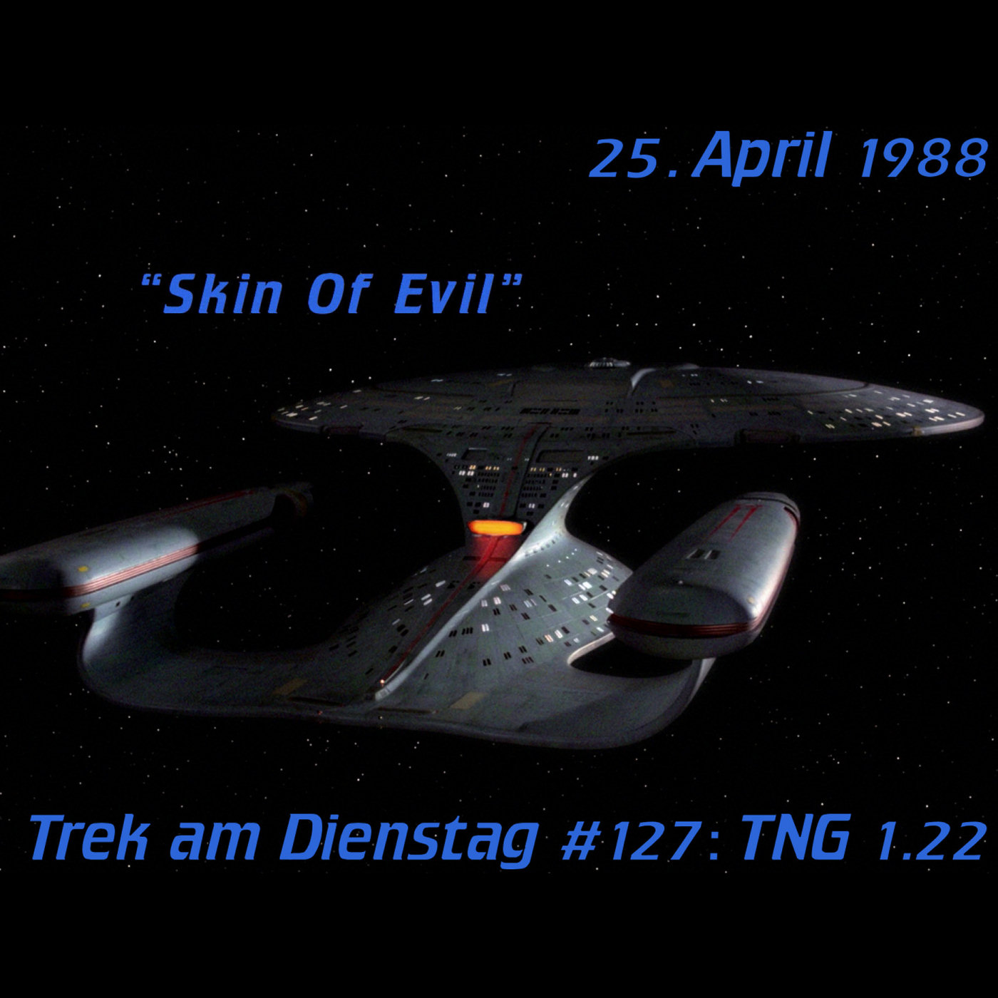 #127: Skin of Evil (TNG 1.22) episode artwork