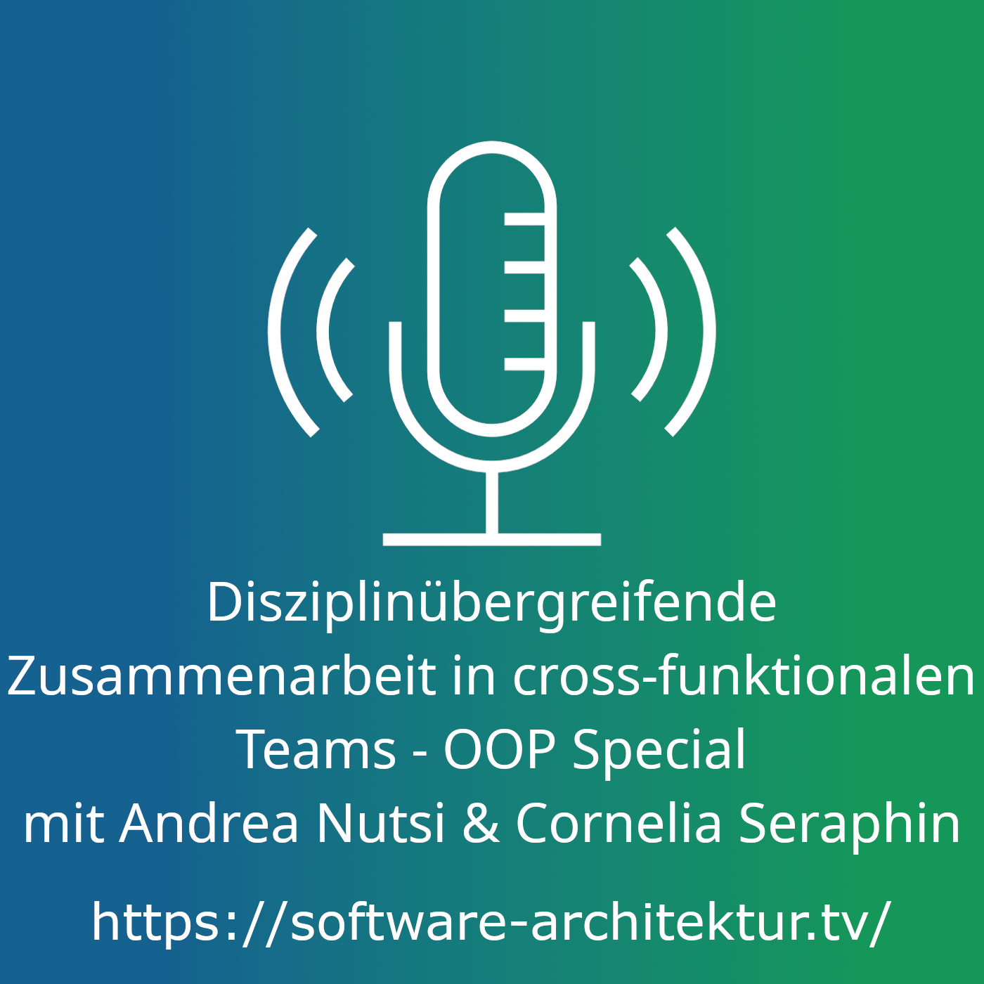 Disziplinübergreifende Zusammenarbeit in cross-funktionalen Teams Andrea Nutsi & Cornelia Seraphin - OOP Special episode artwork