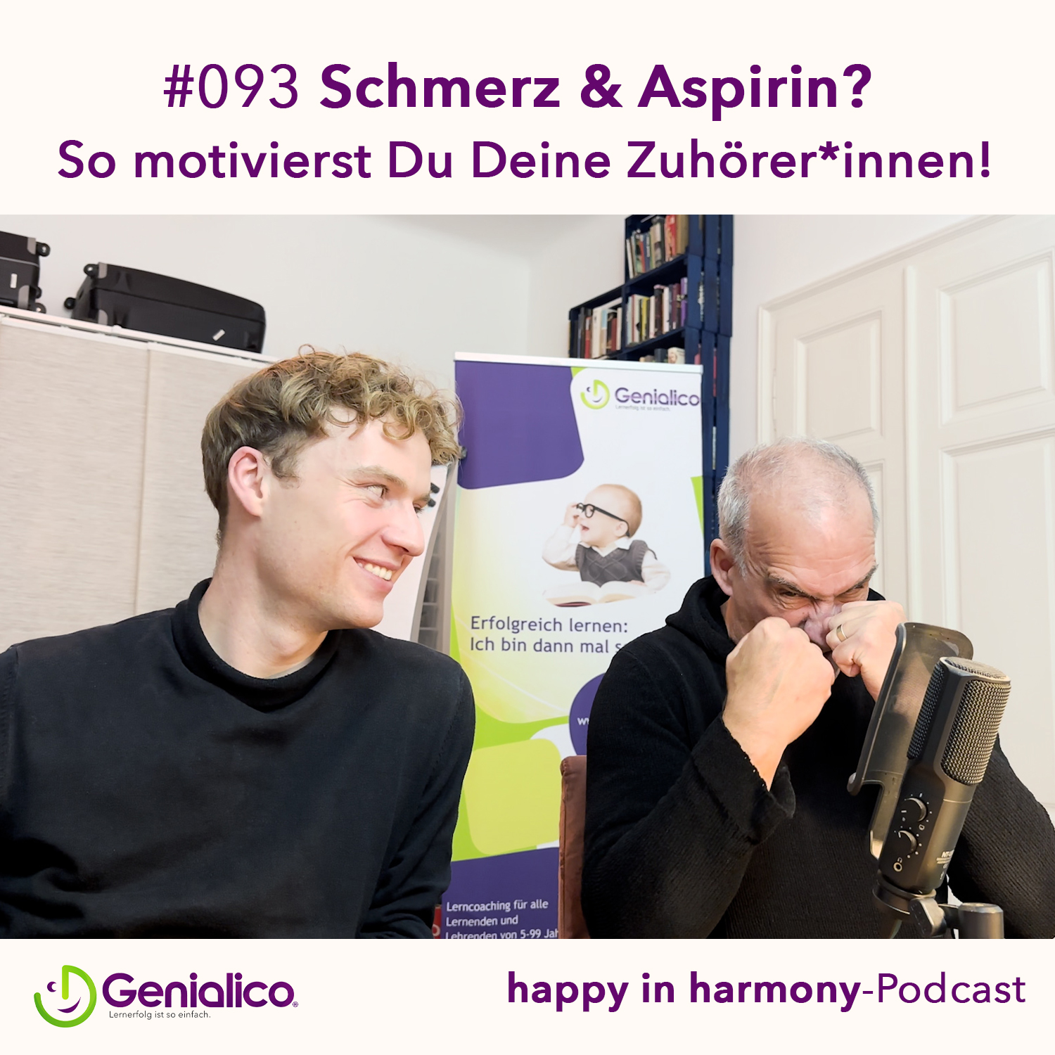 #093: Schmerz & Aspirin? So motivierst Du Deine Zuhörer*innen! episode artwork