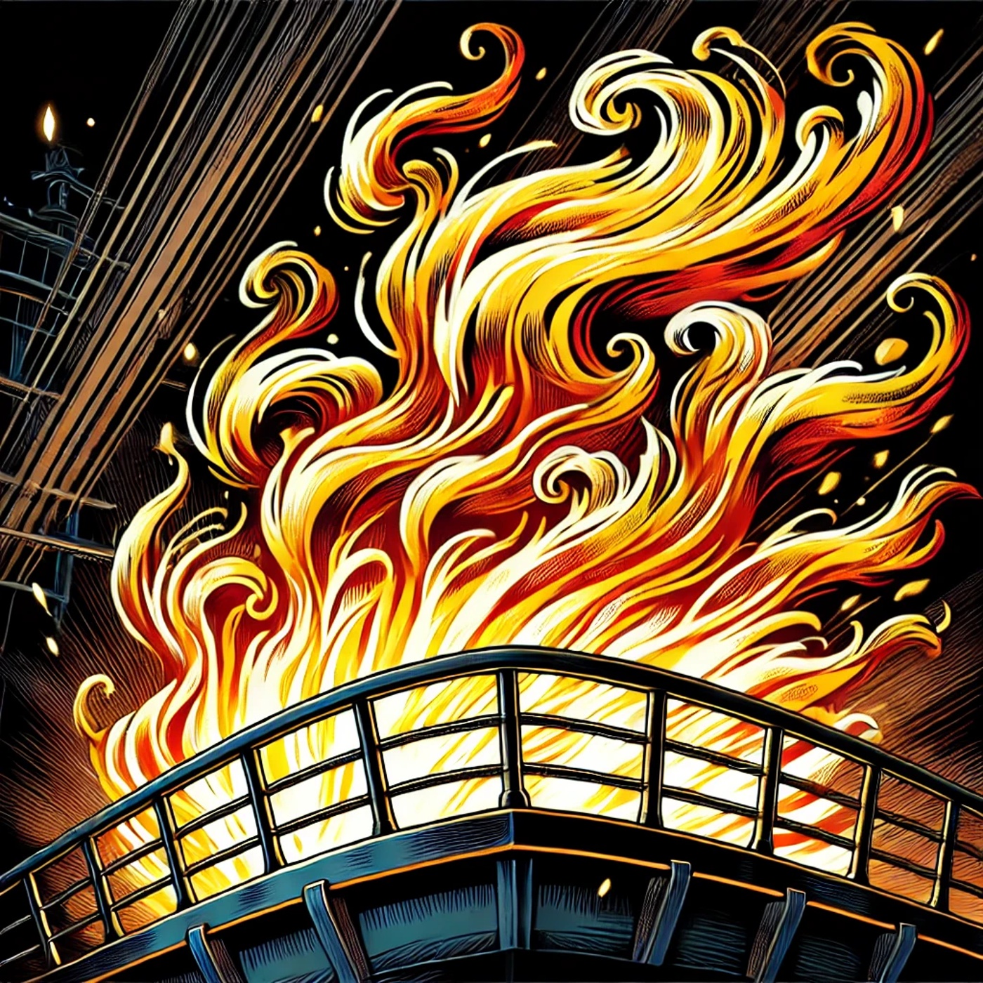 *FLAMMENDES INFERNO* episode artwork