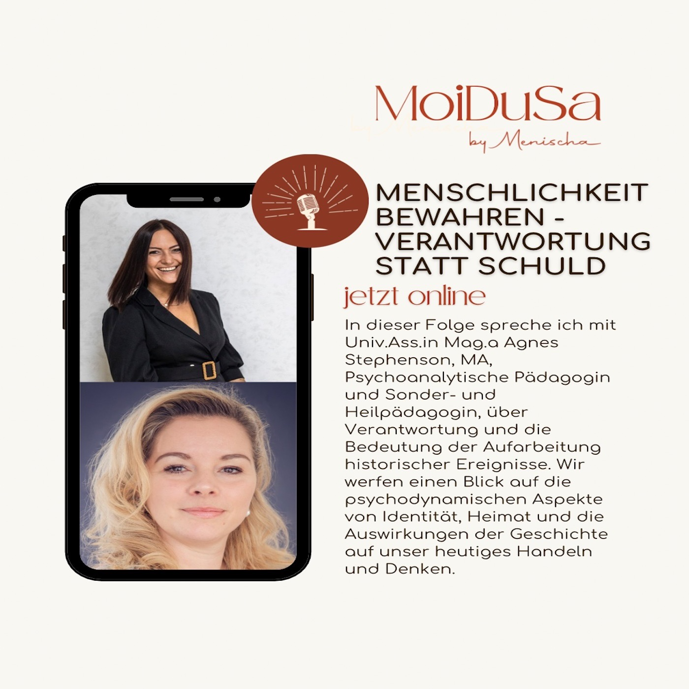 Interview: Menschlichkeit bewahren, zwischen Schuld und Verantwortung – Warum unsere Geschichte uns alle betrifft episode artwork
