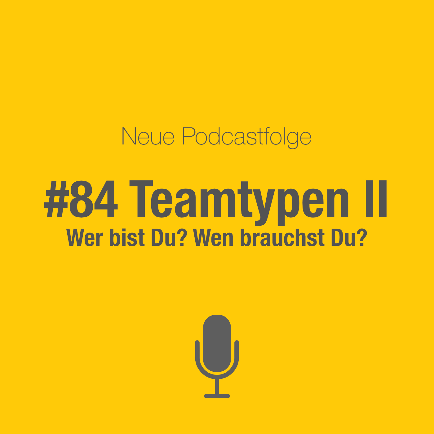 #84 Teamtypen II: Wer bist Du? Wen brauchst Du? episode artwork