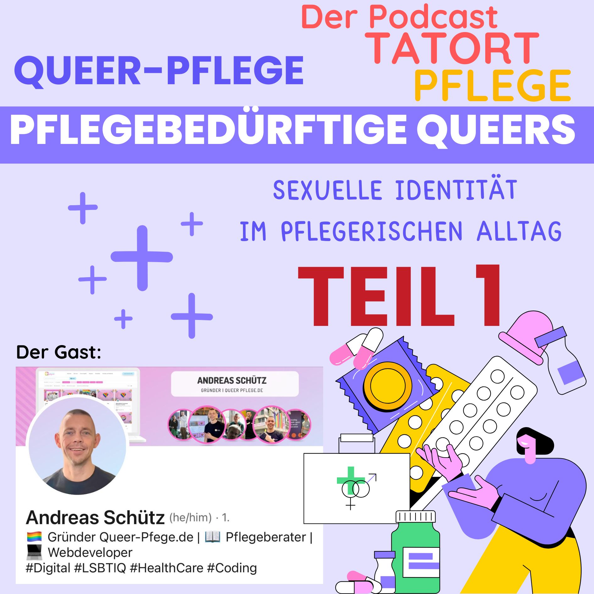 Queere-Pflege - Mehr Vielfalt in der Pflege - Teil 1 episode artwork