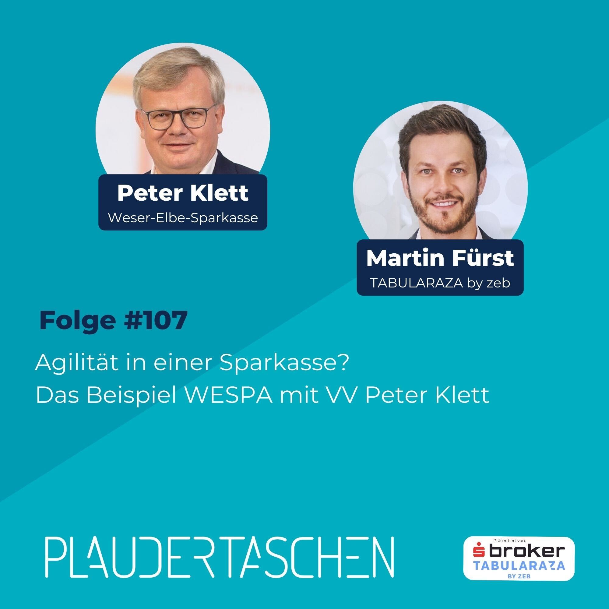 #107 - Agilität in einer Sparkasse? Das Beispiel WESPA mit Vorstandsvorsitzenden Peter Klett episode artwork
