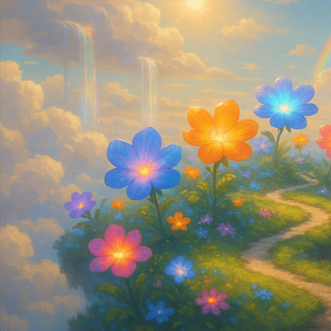 (ohne Musik) Sa, 14.06. Entspannt einschlafen - Wolken, Wasserfall und ein Garten voller Magie