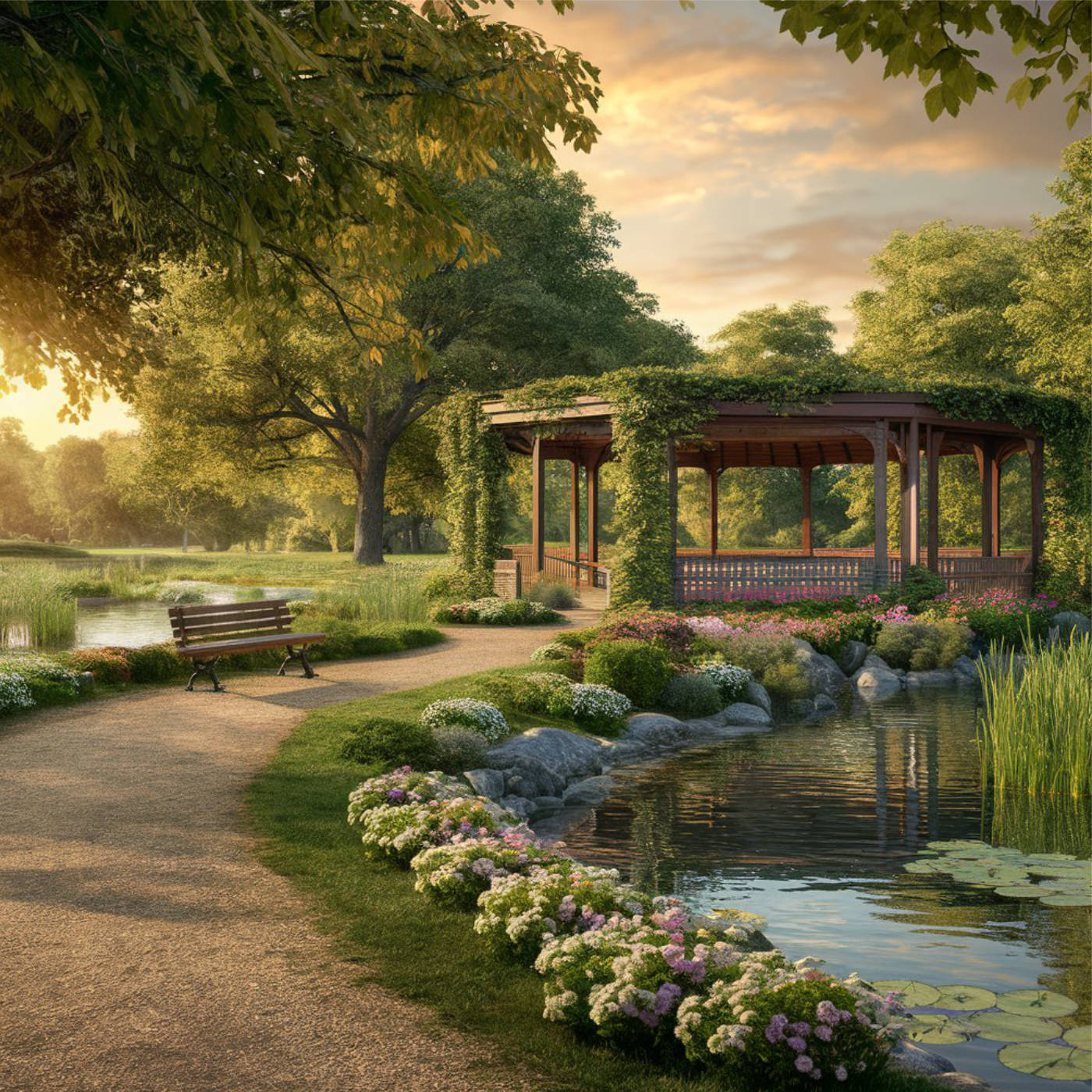 (ohne Musik) Do, 30.01. Entspannt einschlafen - Traumreise: Ein Spaziergang im Park