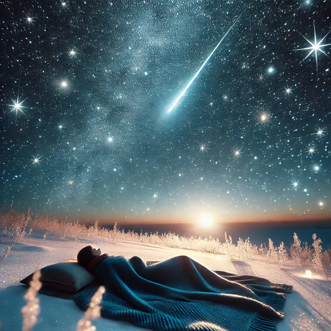 (ohne Musik) Fr, 25.01. Entspannt einschlafen - Traumreise: Die Sternschnuppe am winterlichen Nachthimmel
