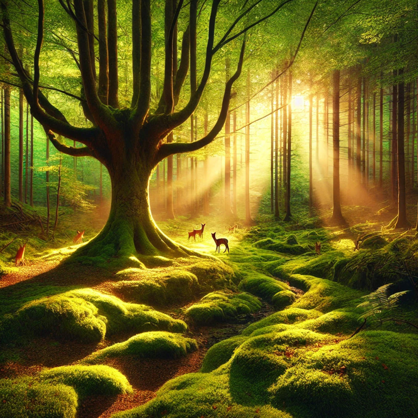 (ohne Musik) Do, 27.03. Entspannt einschlafen - Waldlichtung voller Frieden