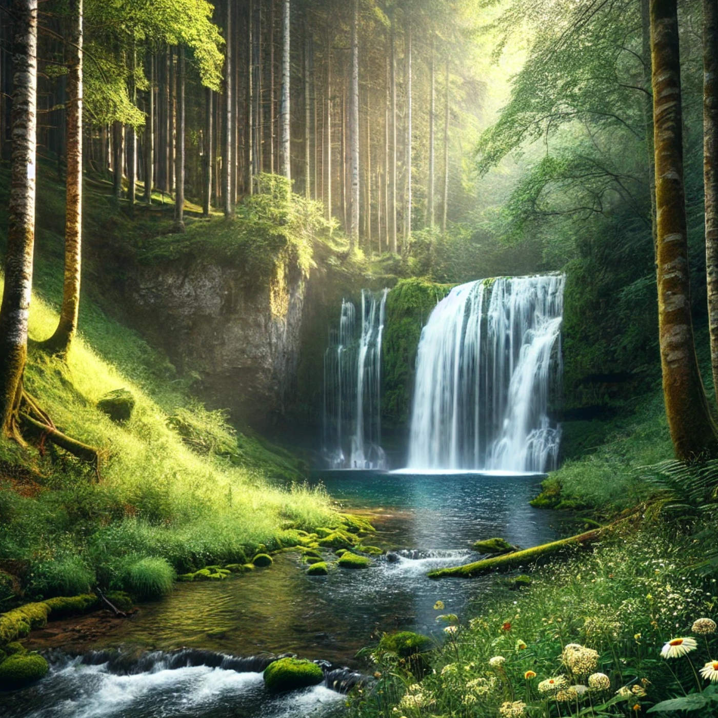 (ohne Musik) Sa, 29.03. Entspannt einschlafen - Am Wasserfall der Klarheit