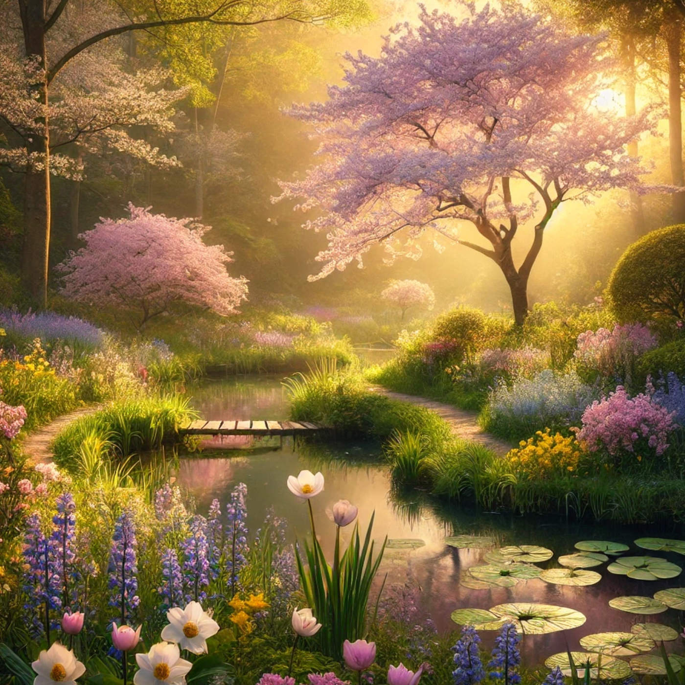 (ohne Musik) Mi, 01.04. Entspannt einschlafen - Ein Abend im blühenden Garten