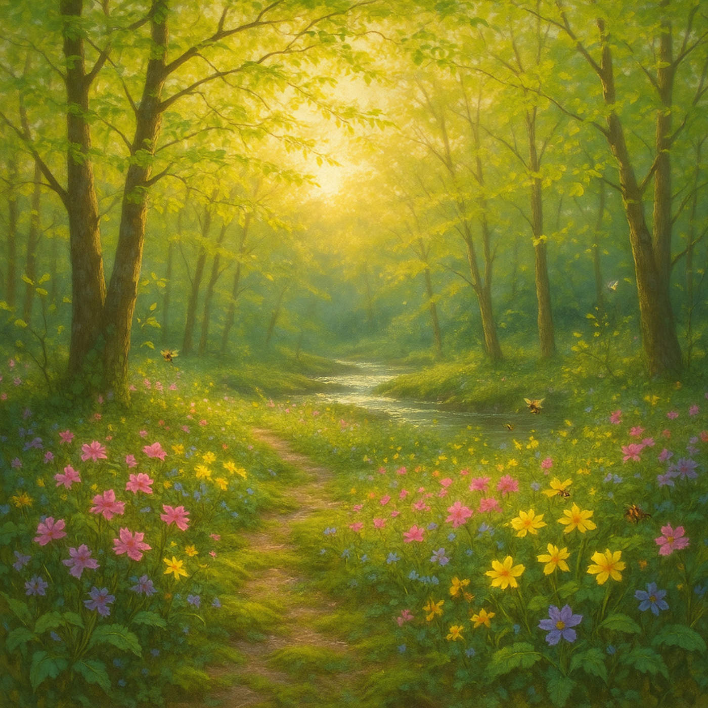 (ohne Musik) So, 05.04. Entspannt einschlafen - Der Wald am Abend – Frühling in Stille