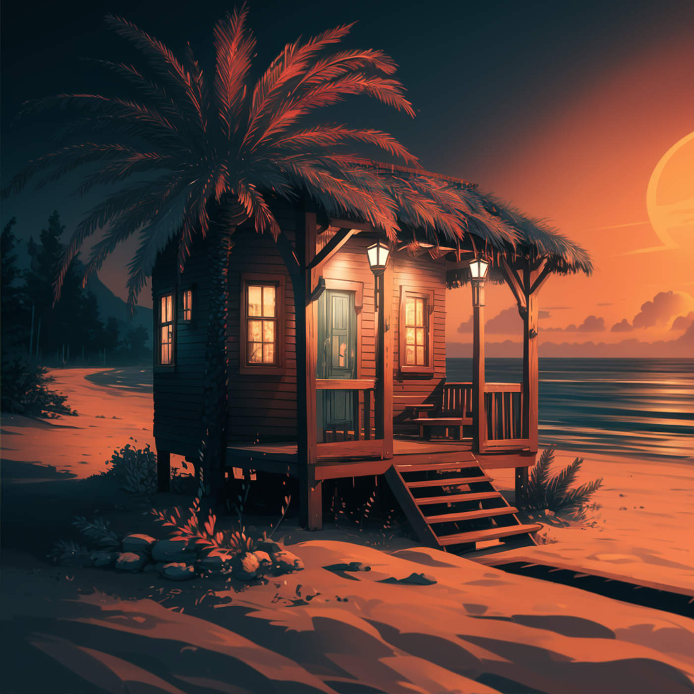 (ohne Musik) Fr, 07.03. Entspannt einschlafen - Traumreise Die Hütte am Strand