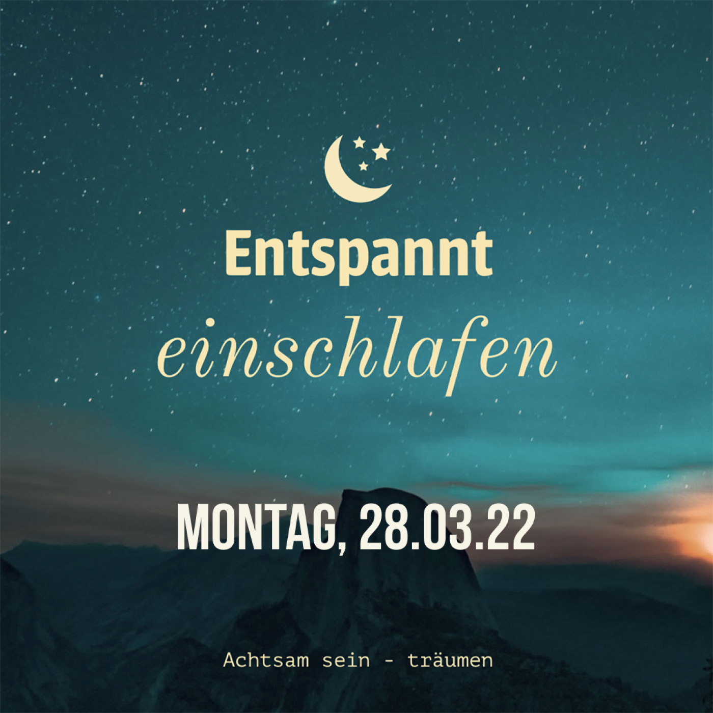 Entspannt einschlafen am Montag, 28.03.22 episode artwork