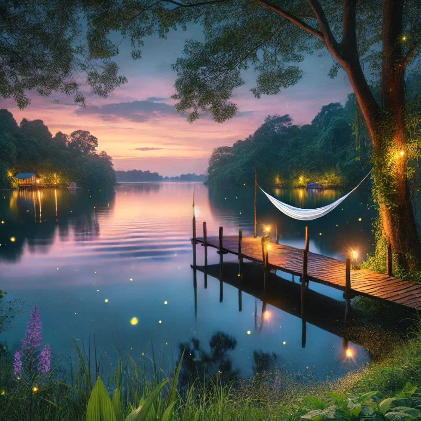 (ohne Musik) Sa, 07.06. Entspannt einschlafen - Glühwürmchen über dem See