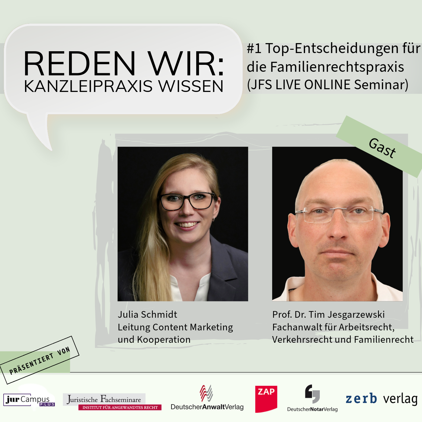 #1 Top-Entscheidungen für die Familienrechtspraxis (JFS LIVE ONLINE Seminar) - mit Prof. Dr. Tim Jesgarzewski episode artwork