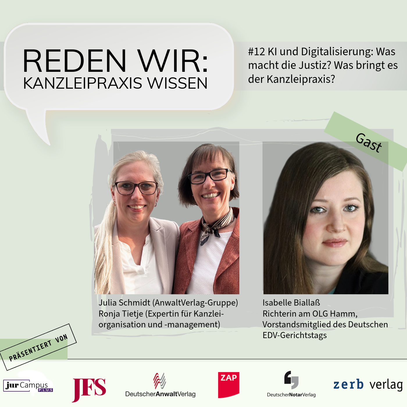 #12 KI und Digitalisierung: Was macht die Justiz? Was bringt es der Kanzleipraxis? - mit Isabelle Biallaß episode artwork