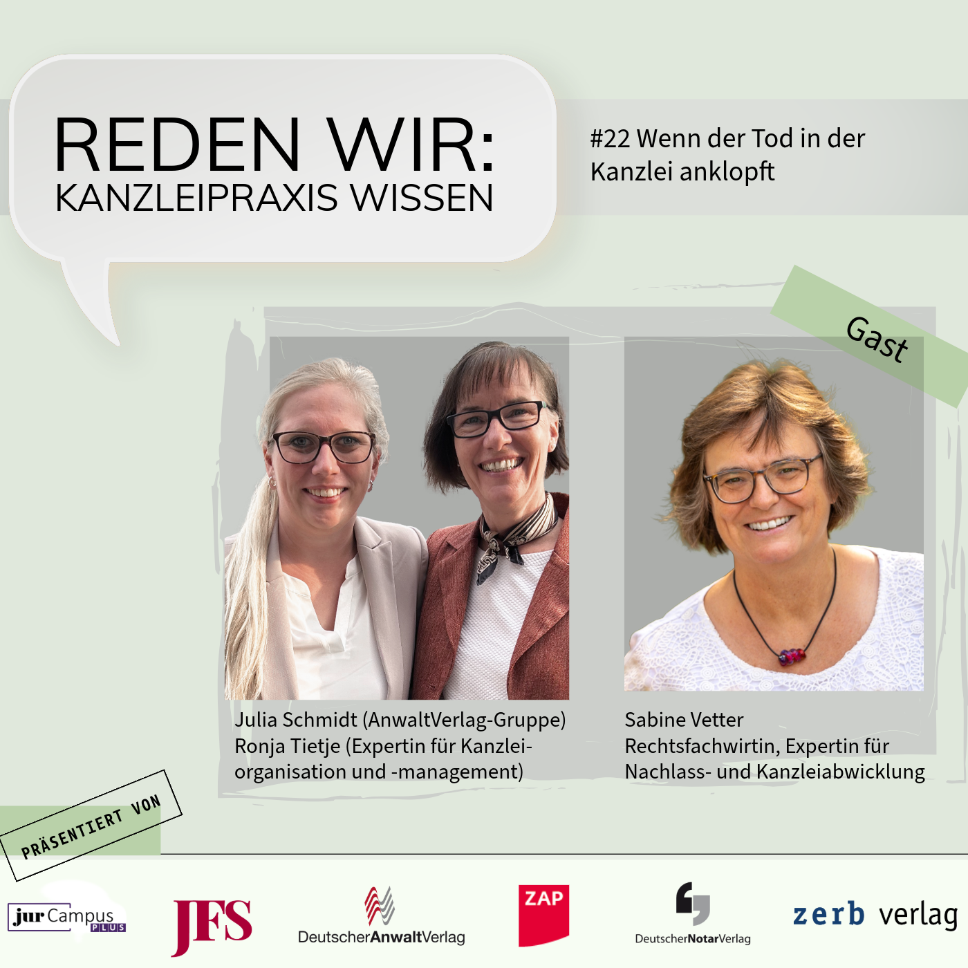 #22 Wenn der Tod in der Kanzlei anklopft - mit Sabine Vetter episode artwork