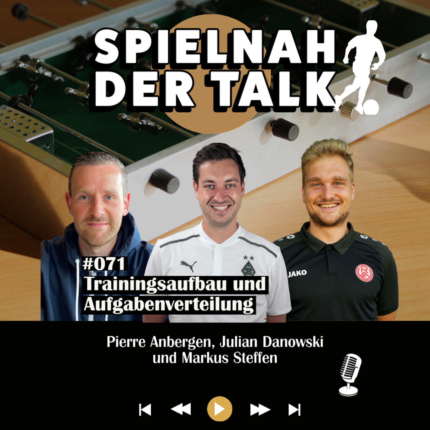 #071 Spielnah - der Talk - Trainingsaufbau und Aufgabenverteilung - mit Pierre Anbergen, Julian Danowski und Markus Steffen episode artwork