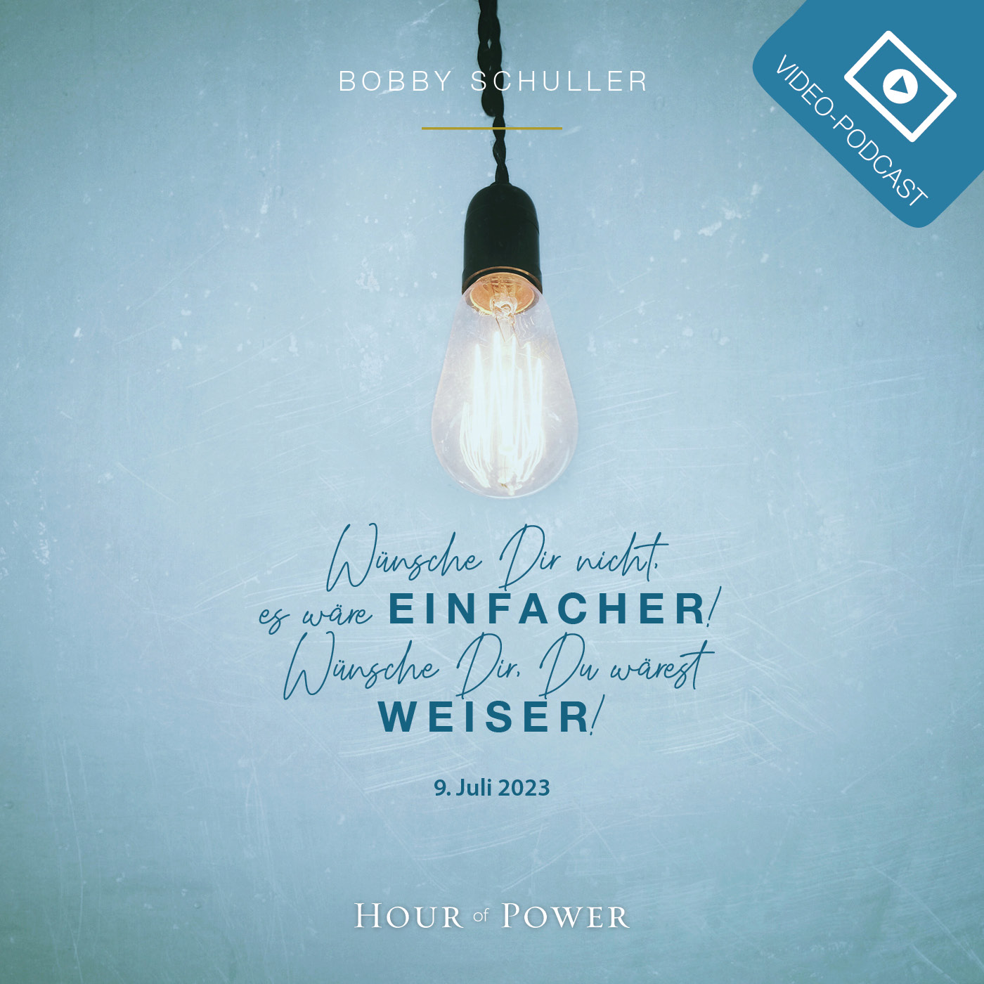 Wünsche Dir nicht, es wäre einfacher! Wünsche Dir, Du wärest weiser! - Predigt von Bobby Schuller episode artwork