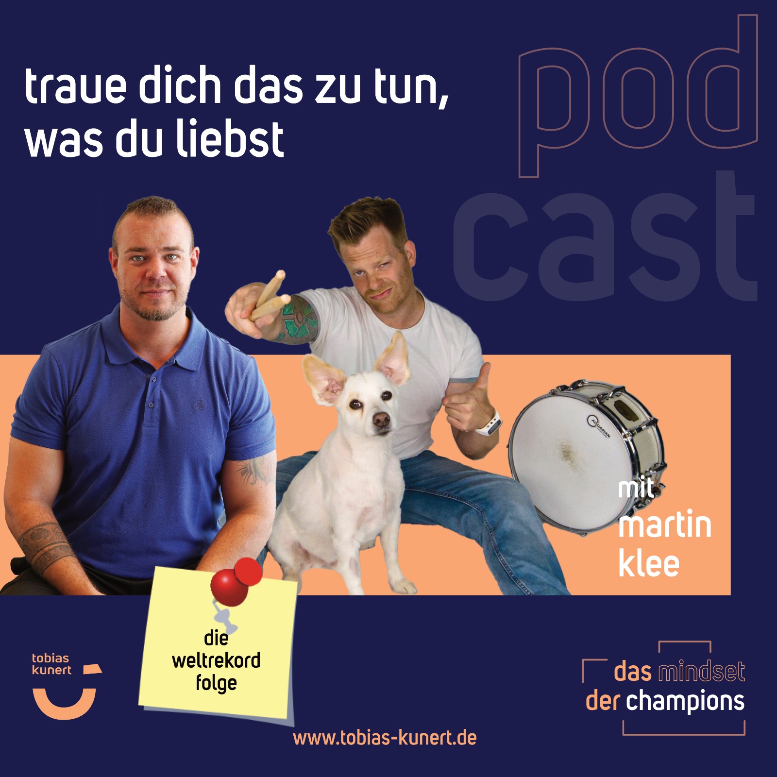 Das Mindset der Champions - Folge 47 - Traue dich das zu tun, was du liebst! (Die Weltrekordfolge) - mit Martin Klee episode artwork