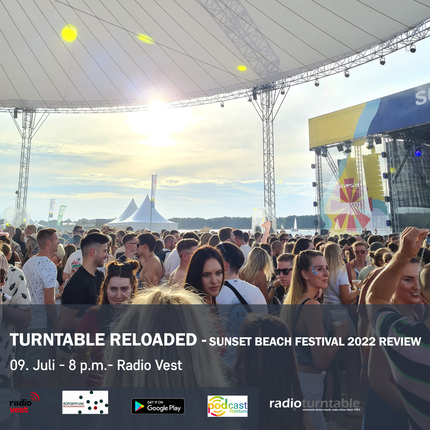 Turntable Reloaded mit Bjørn Blain (Folge 206 vom 09.07.2022) - Sunset Beach Festival 2022 Review episode artwork