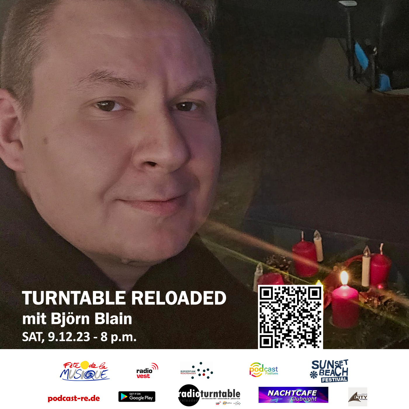 Turntable Reloaded u.a. mit Delerium,Kevin McKay,Ghostbusterz, A. van Buuren,Lange u.v.m. (Folge 278 vom 09.12.2023) mit Bjørn Blain episode artwork