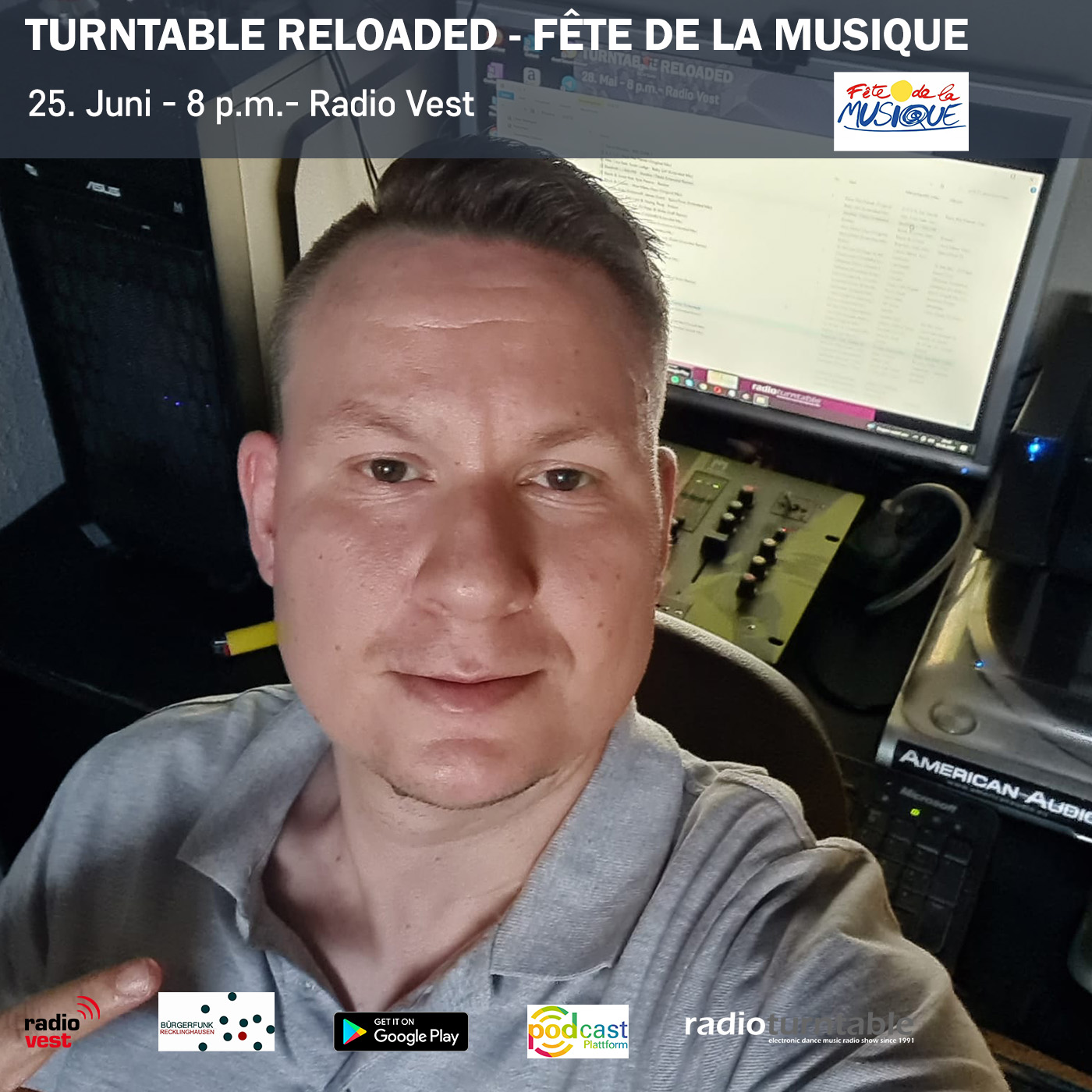 Turntable Reloaded 204 (25-06-2022) -  Fete De La Musique & Sunset Beach Festival Special episode artwork