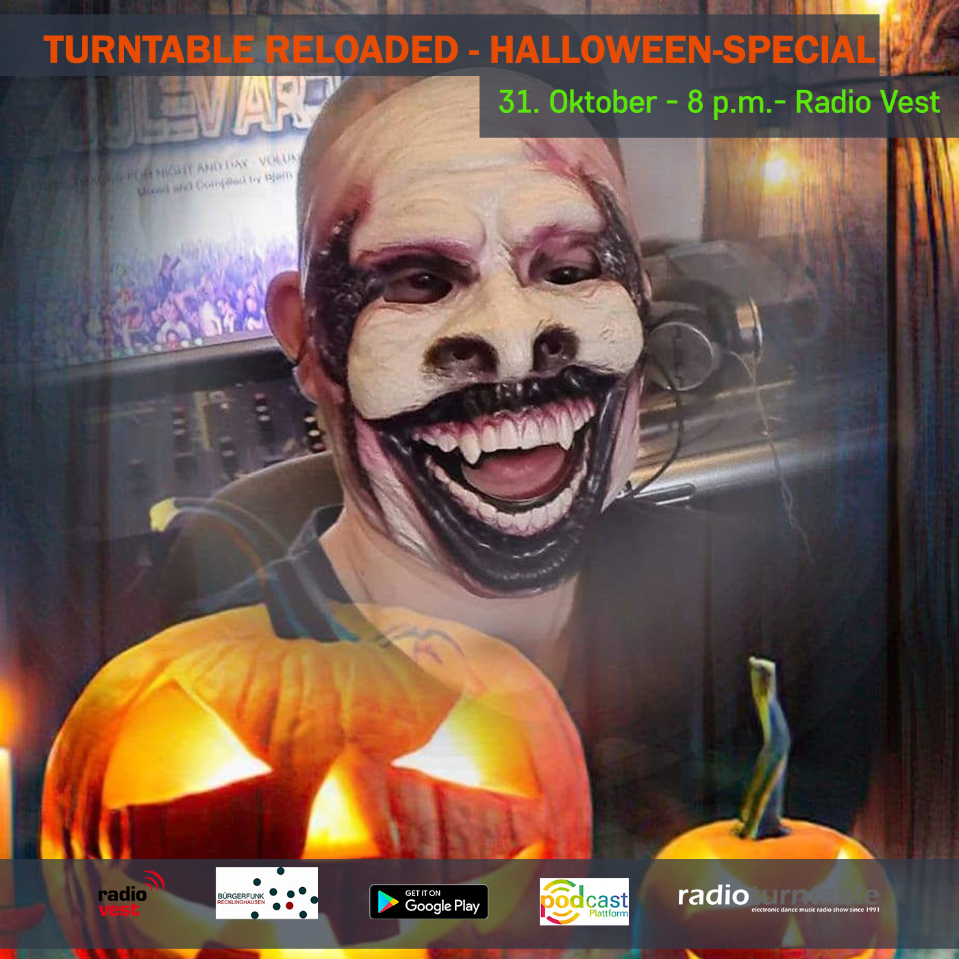 Turntable Reloaded mit Bjørn Blain (Halloween Special 2022 vom 31.10.22) episode artwork