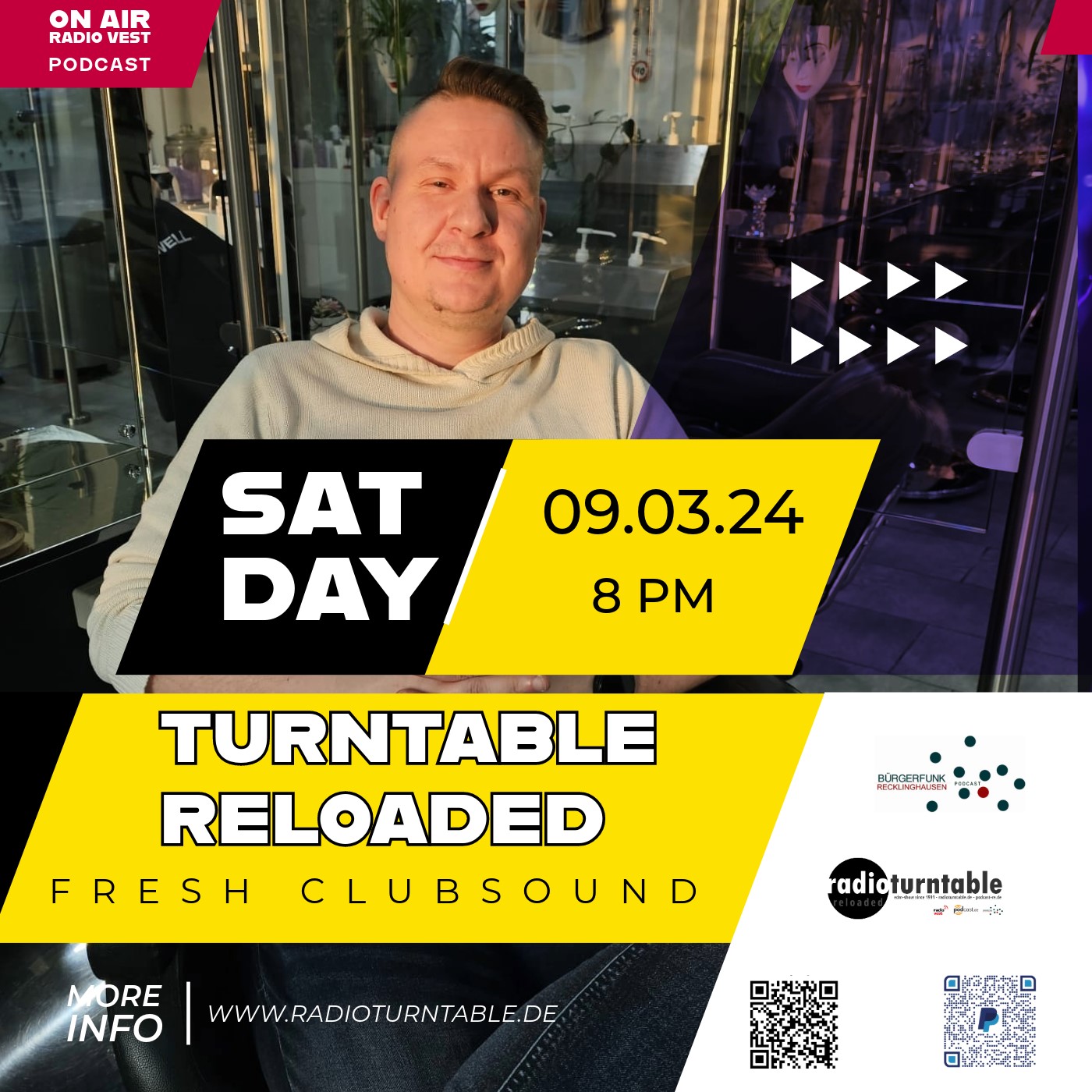 Turntable Reloaded mit Musik von u.a Zerb, MOGUAI x RMB, XANNA, Sean Finn x Capella, Chris Nitro x Perplexer, Armin van Buuren, Ben Nicky, Alex C.  u .v.m. (Folge 292 vom 09.03.2024) mit Bjørn Blain episode artwork