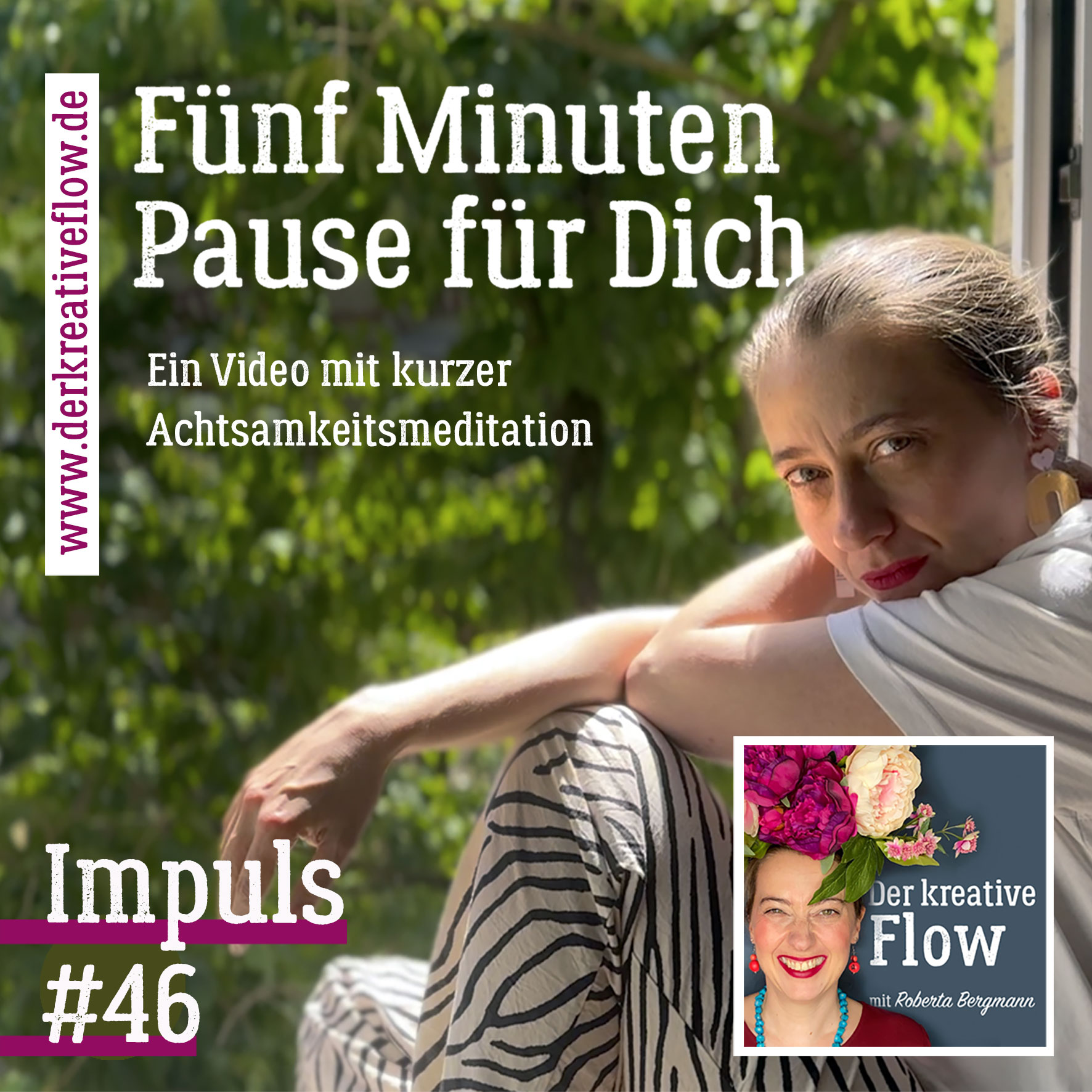 Impuls #046: Fünf Minuten Pause für Dich – Achtsamkeitsmeditation episode artwork