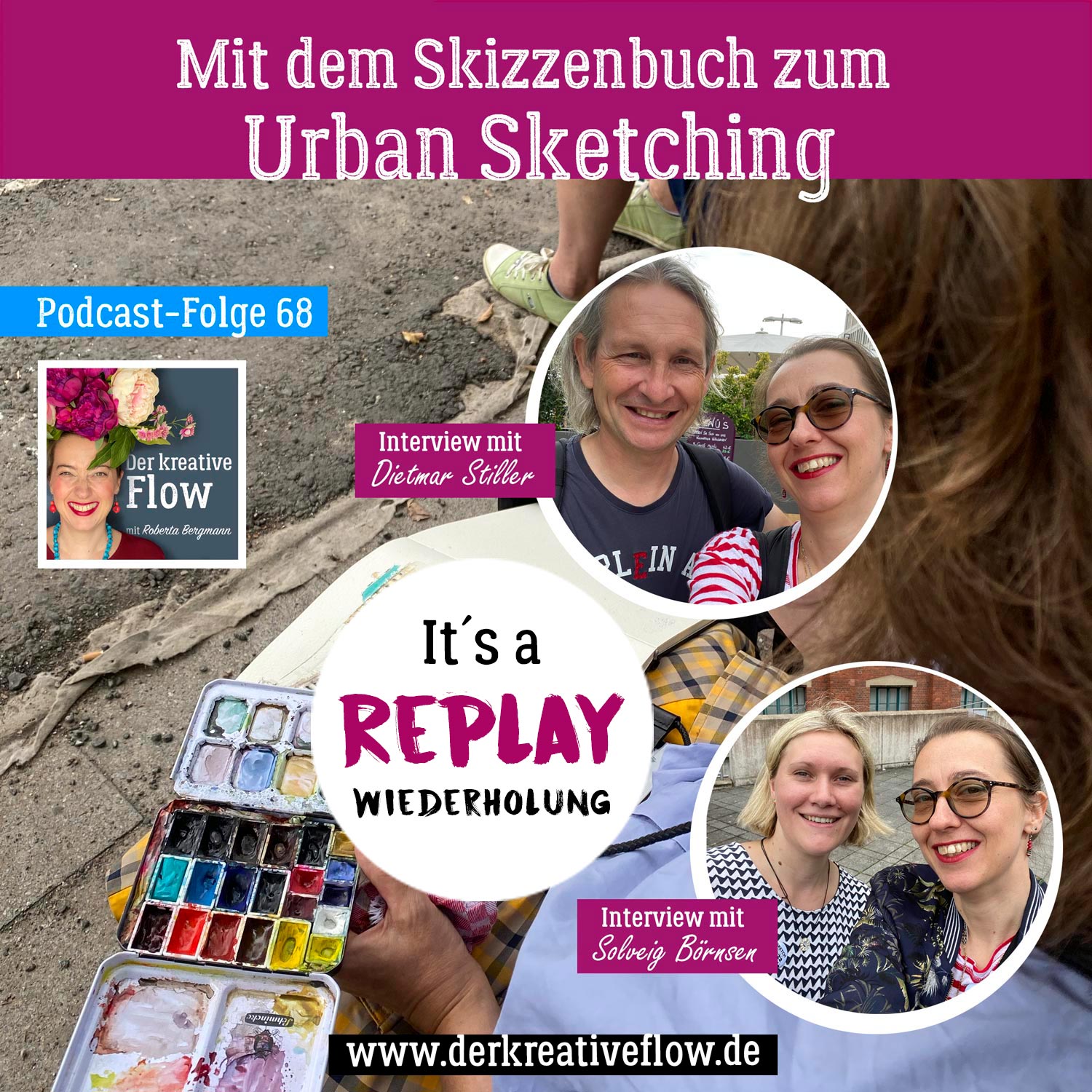 REPLAY: Mit dem Skizzenbuch zum Urban Sketching (Wiederholung Folge 68) episode artwork