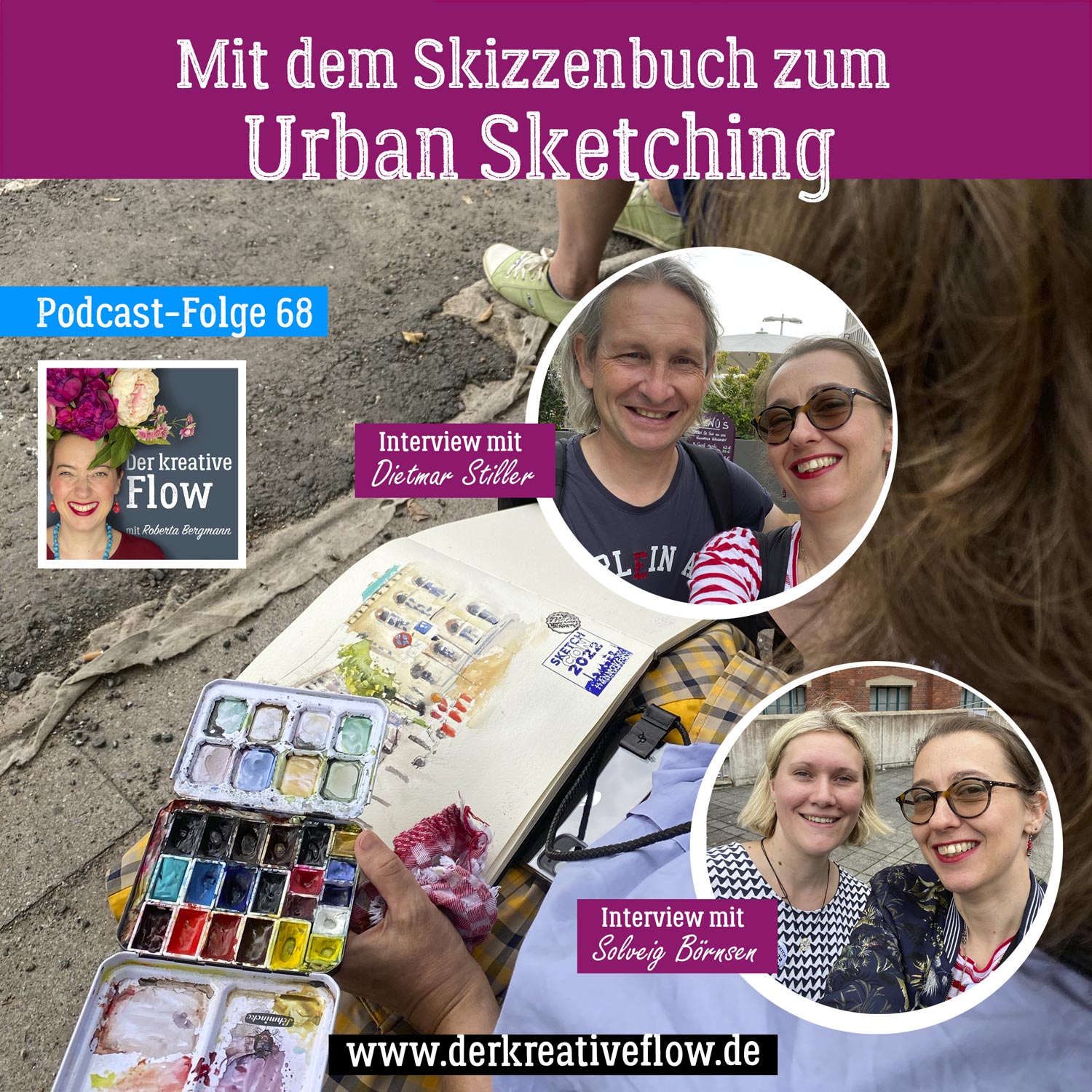 68. Mit dem Skizzenbuch zum Urban Sketching episode artwork