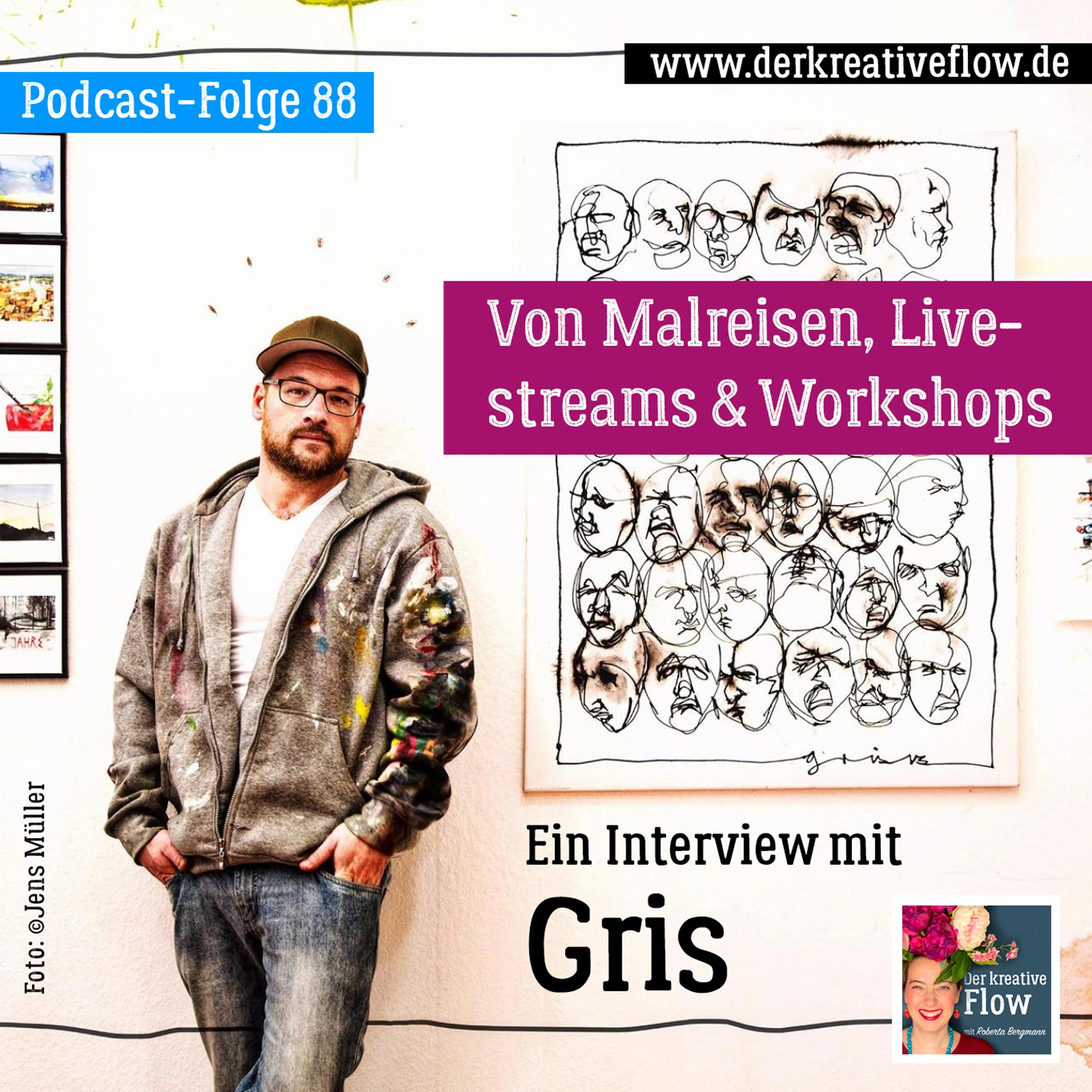 88. Von Malreisen, Livestreams & Workshops – Ein Interview mit Gris episode artwork