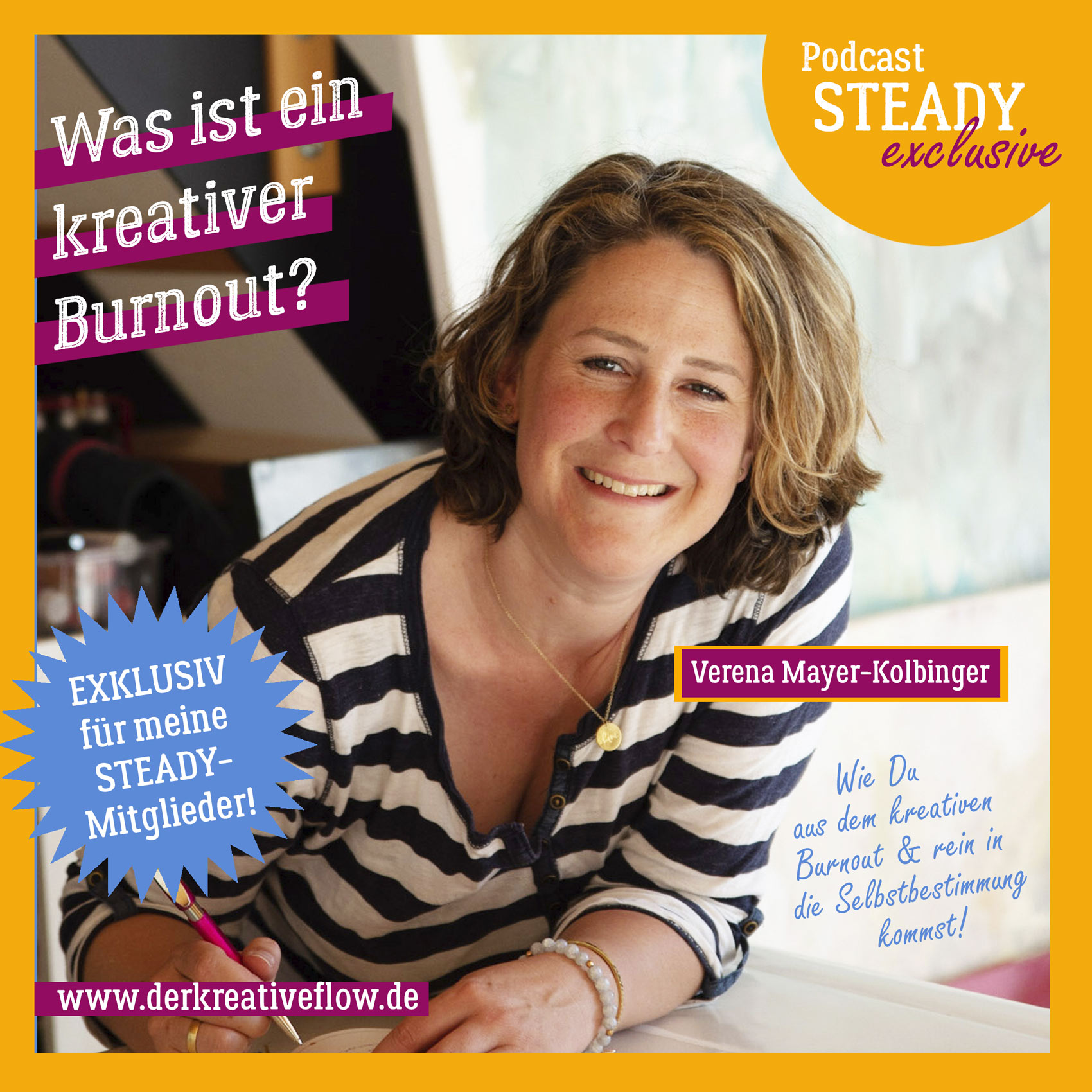 Steady-exclusive (Teaser): Was ist ein kreativer Burnout? – Mit Verena Mayer-Kolbinger episode artwork