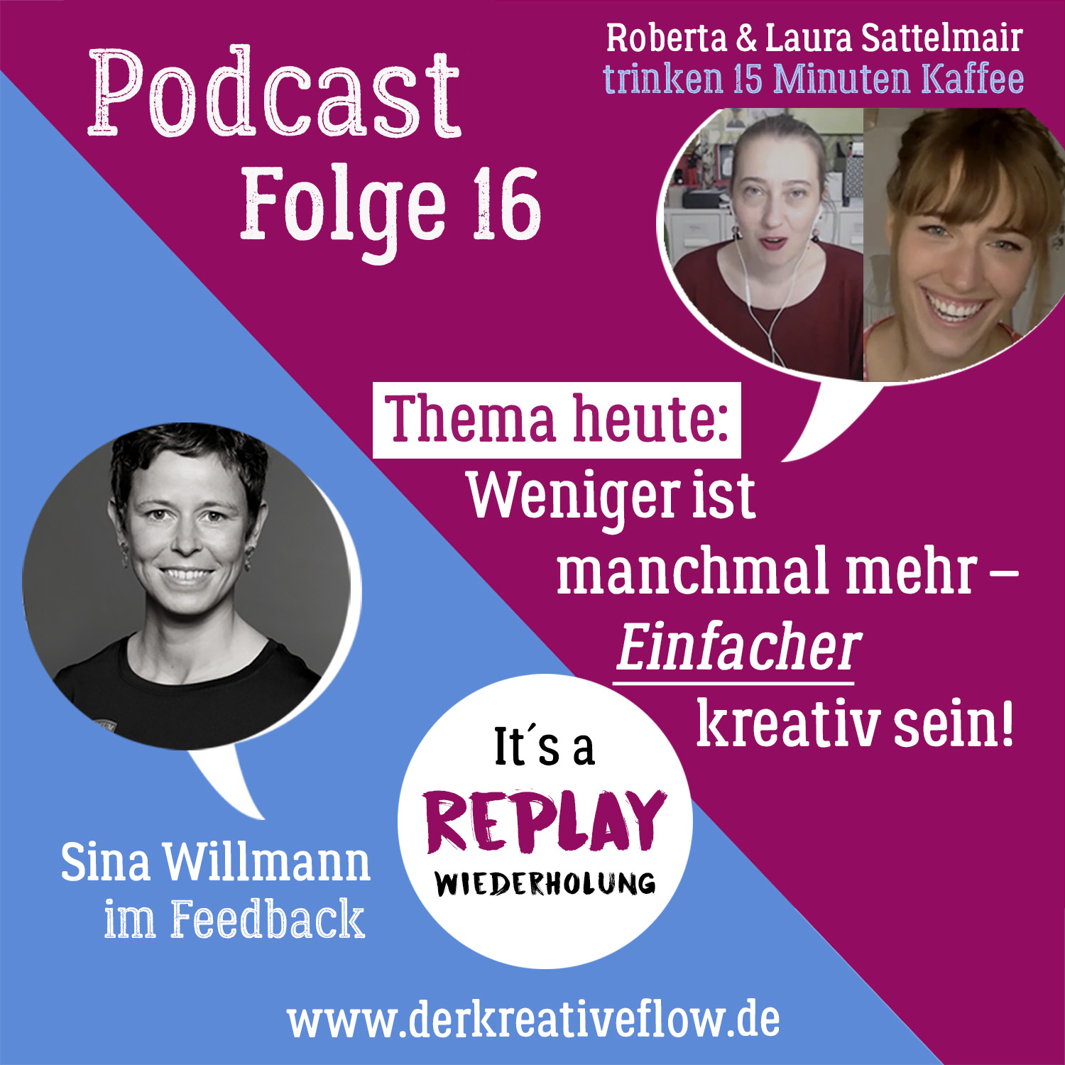REPLAY: Weniger ist mehr - einfacher kreativ sein! (Wiederholung Folge 16) episode artwork