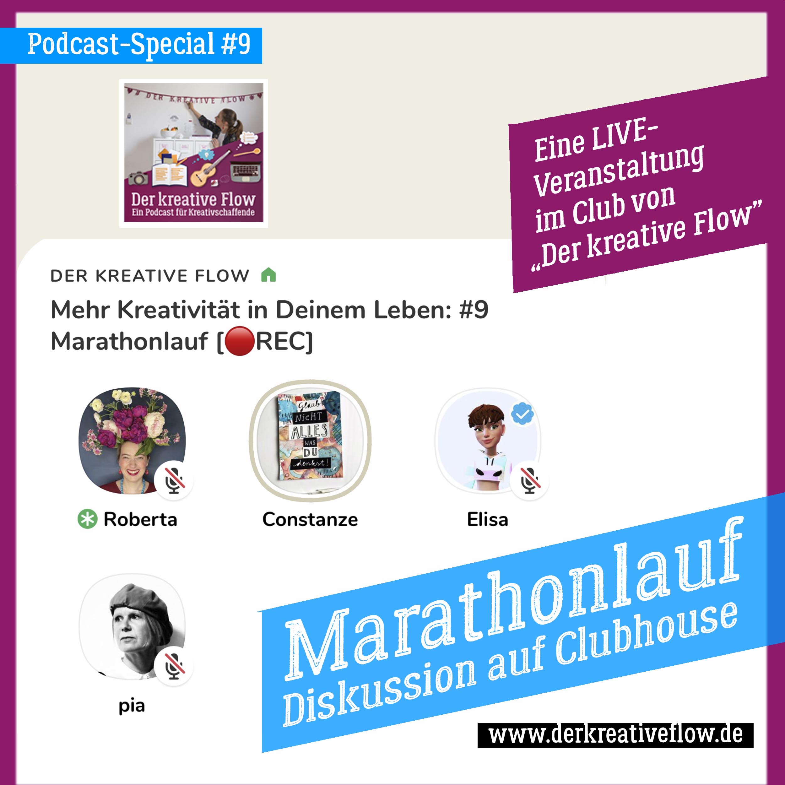 Special 9: Marathonlauf – LIVE-Diskussion auf Clubhouse episode artwork