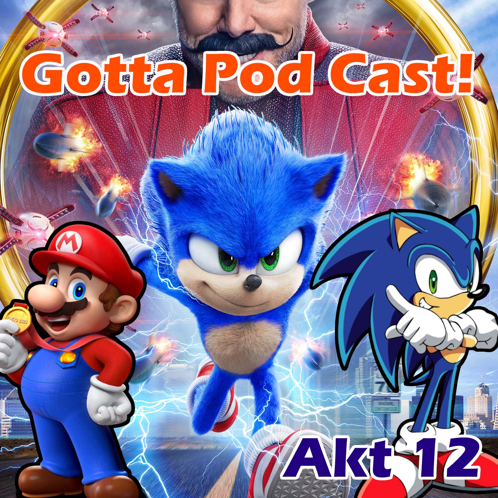 Akt 12: Sonic mit X, Sonic mit Film und Sonic mit Mario episode artwork