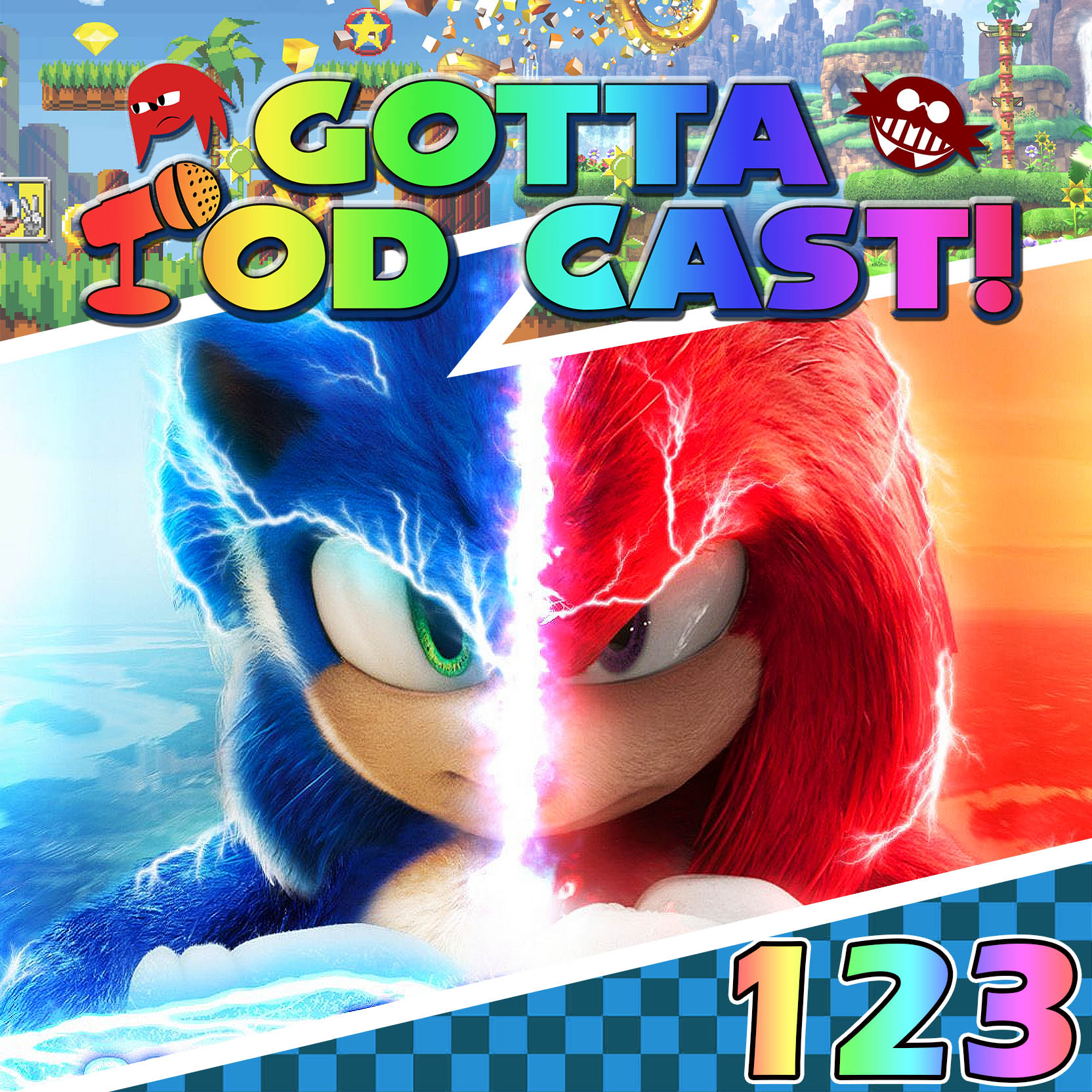 Akt 123: Eingewickelt in Filmplakate - Der finale Sonic 2 Filmtrailer episode artwork