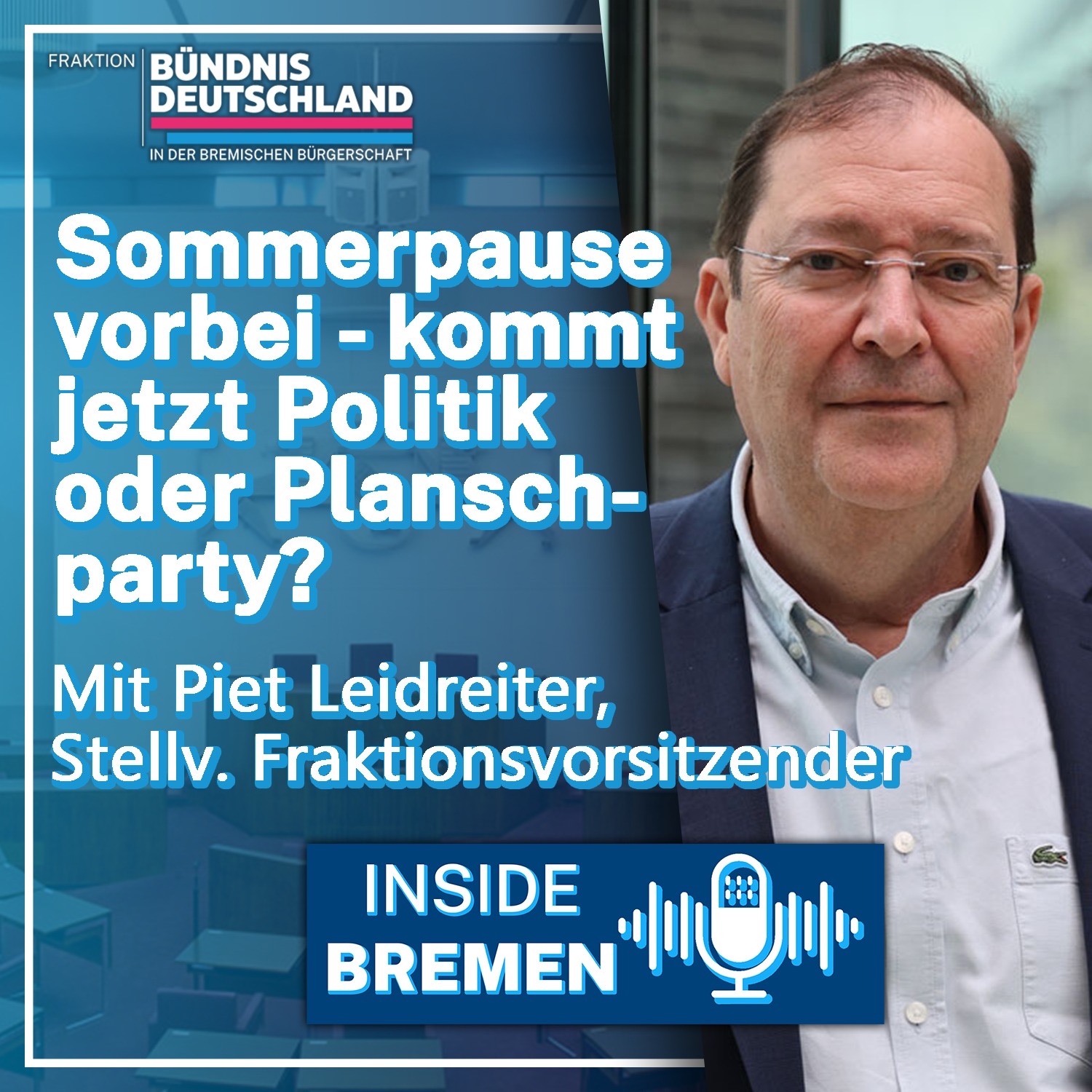 Sommerpause vorbei – kommt jetzt Politik oder Planschparty? episode artwork