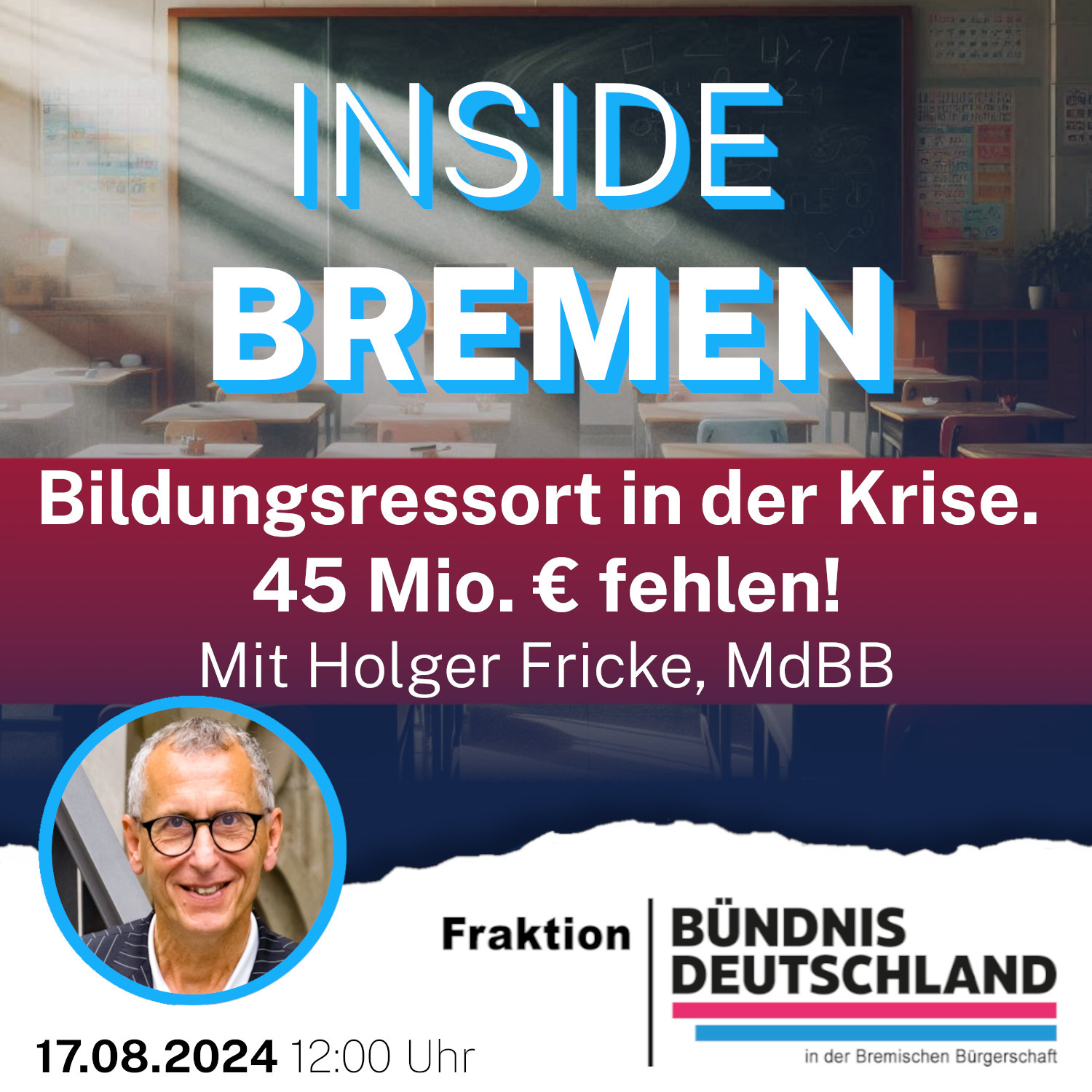 Bildungspolitik in Bremen: 45 Millionen Euro fehlen! episode artwork