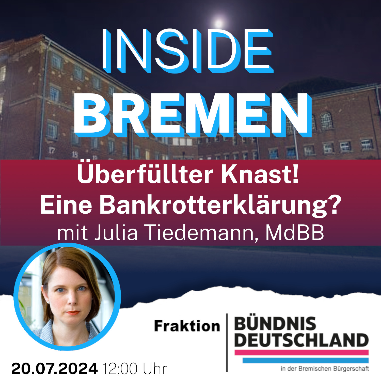 Überfüllter Knast in Bremen - Eine Bankrotterklärung des Bremer Senats? episode artwork
