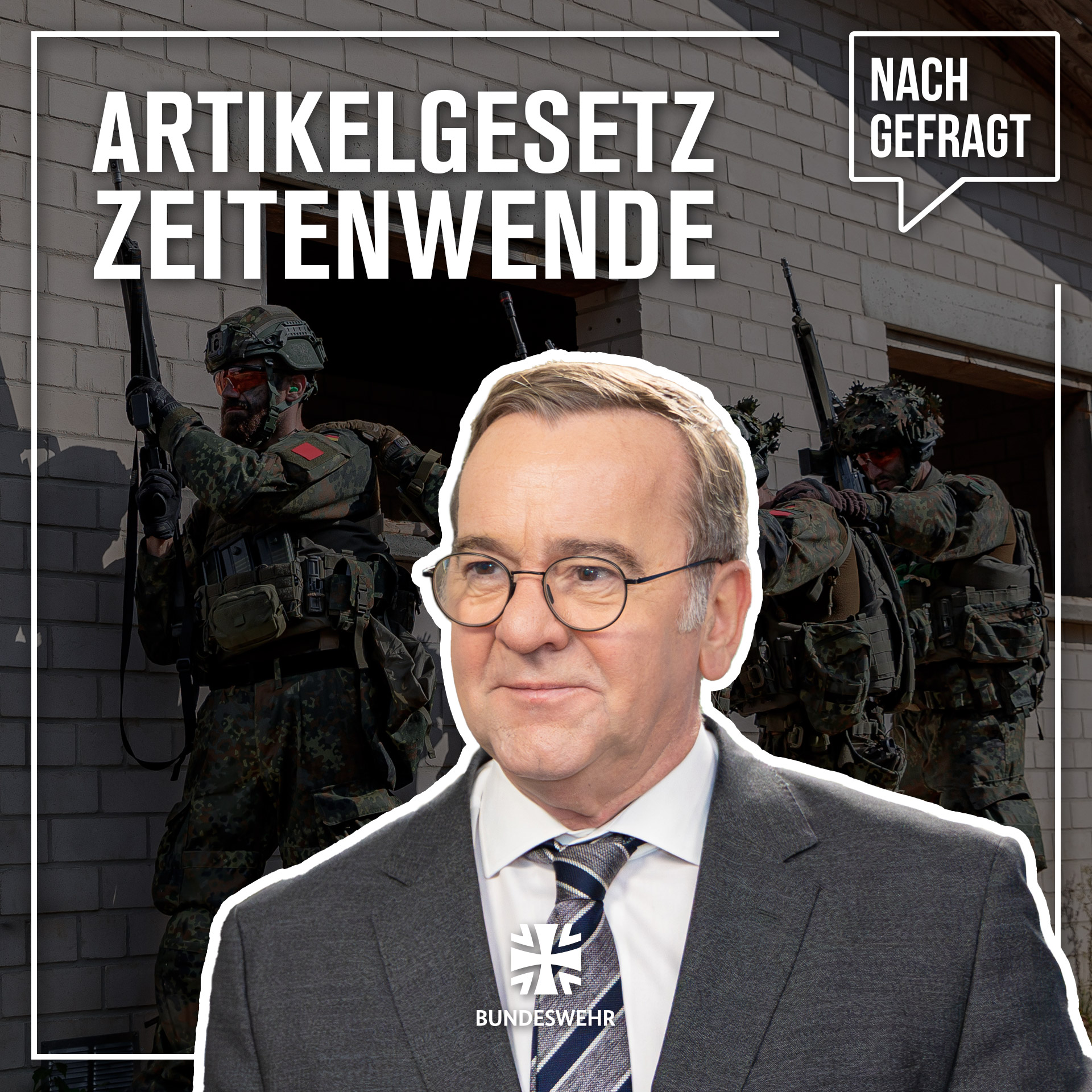 Nachgefragt #128: Minister Pistorius zum Artikelgesetz Zeitenwende episode artwork