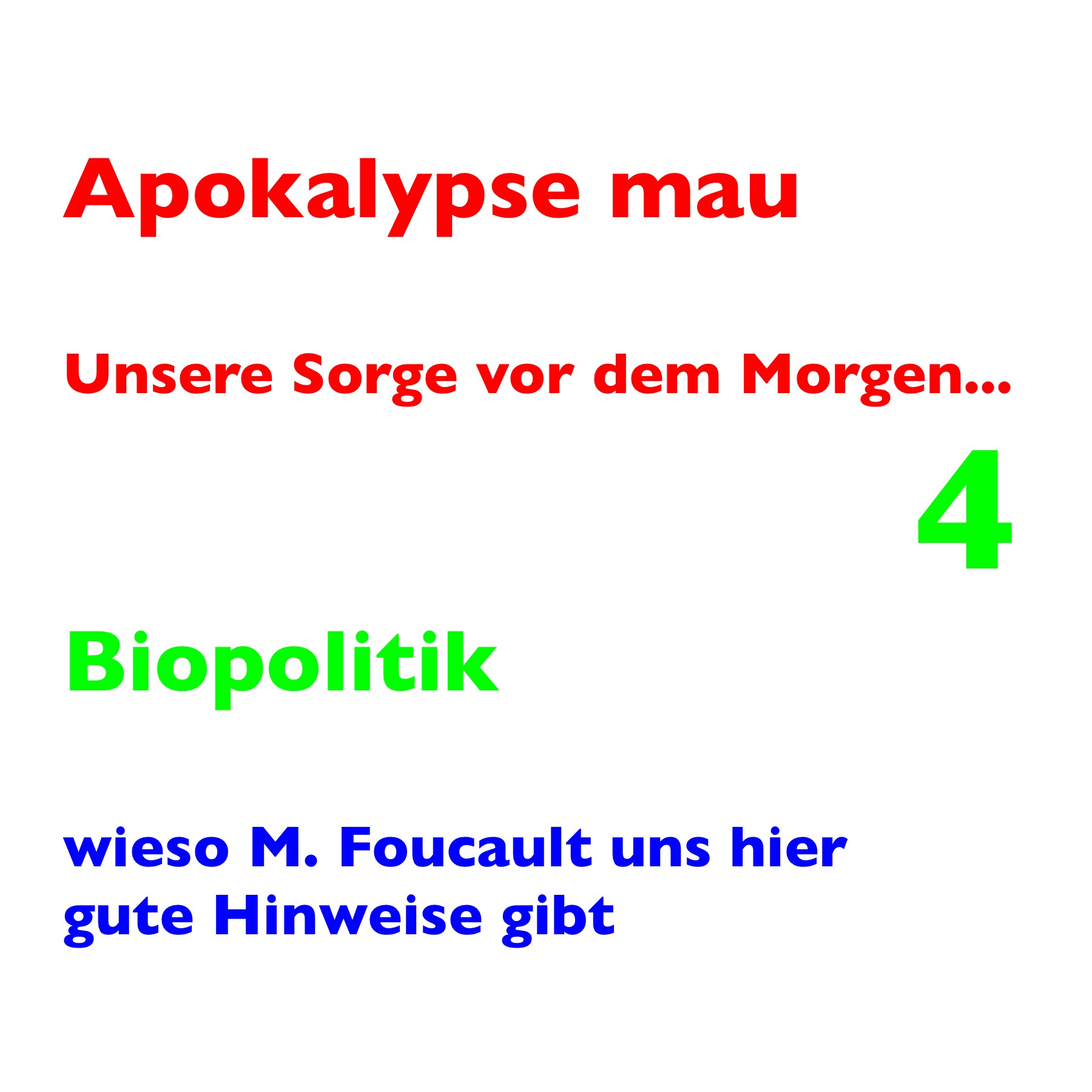 Apokalypse mau 4 episode artwork