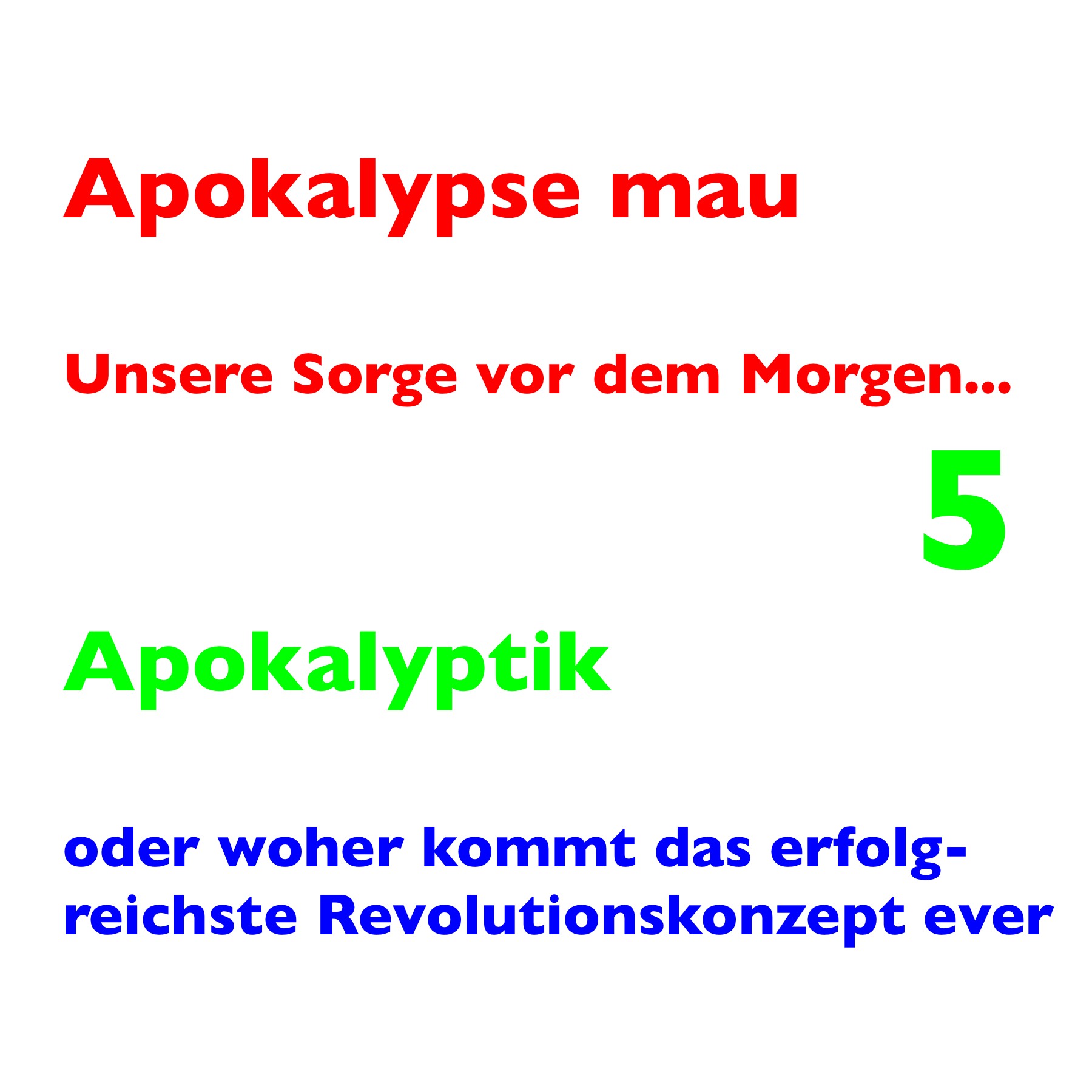 Apokalypse mau 5 episode artwork