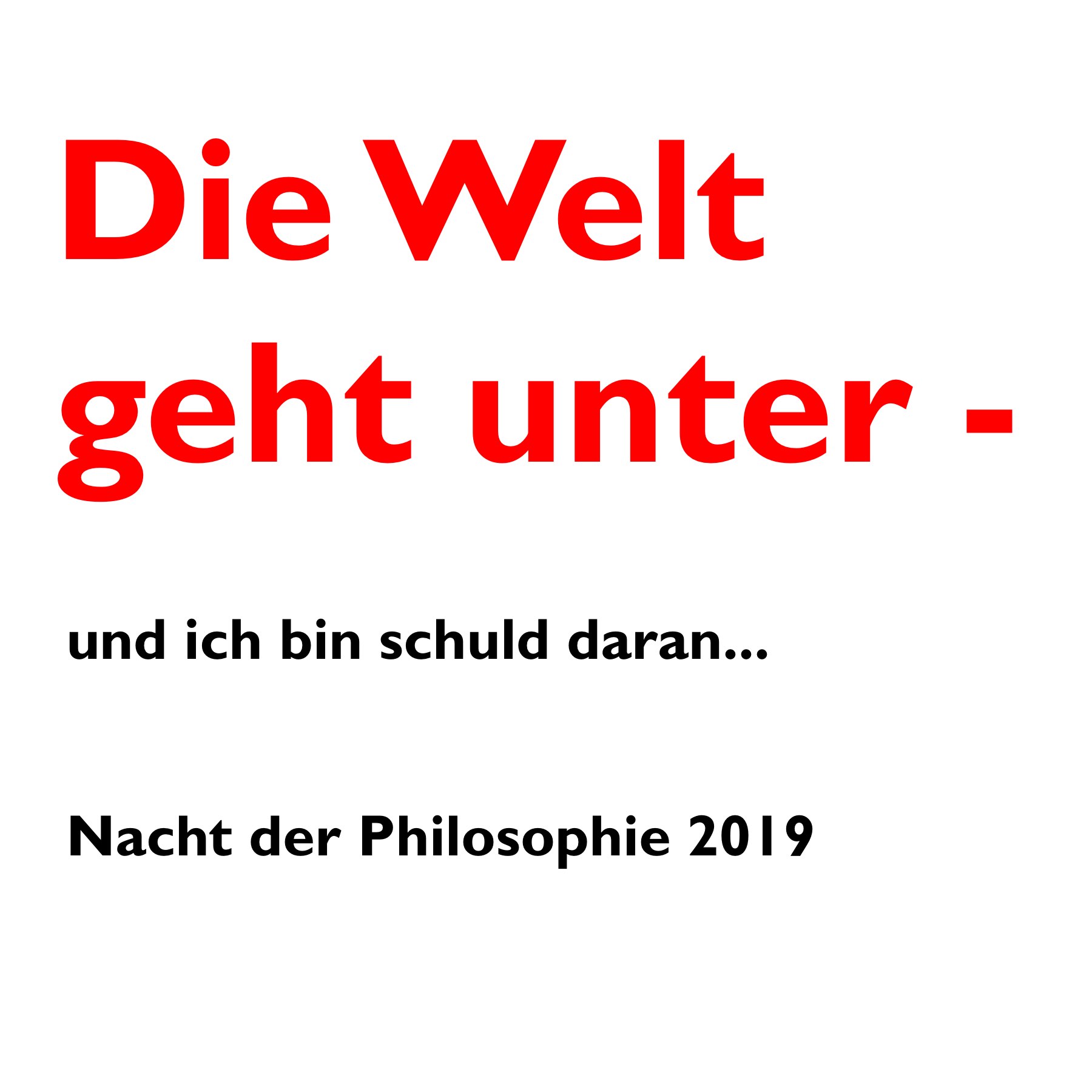 Die Welt geht unter, und ich bin Schuld_4 episode artwork