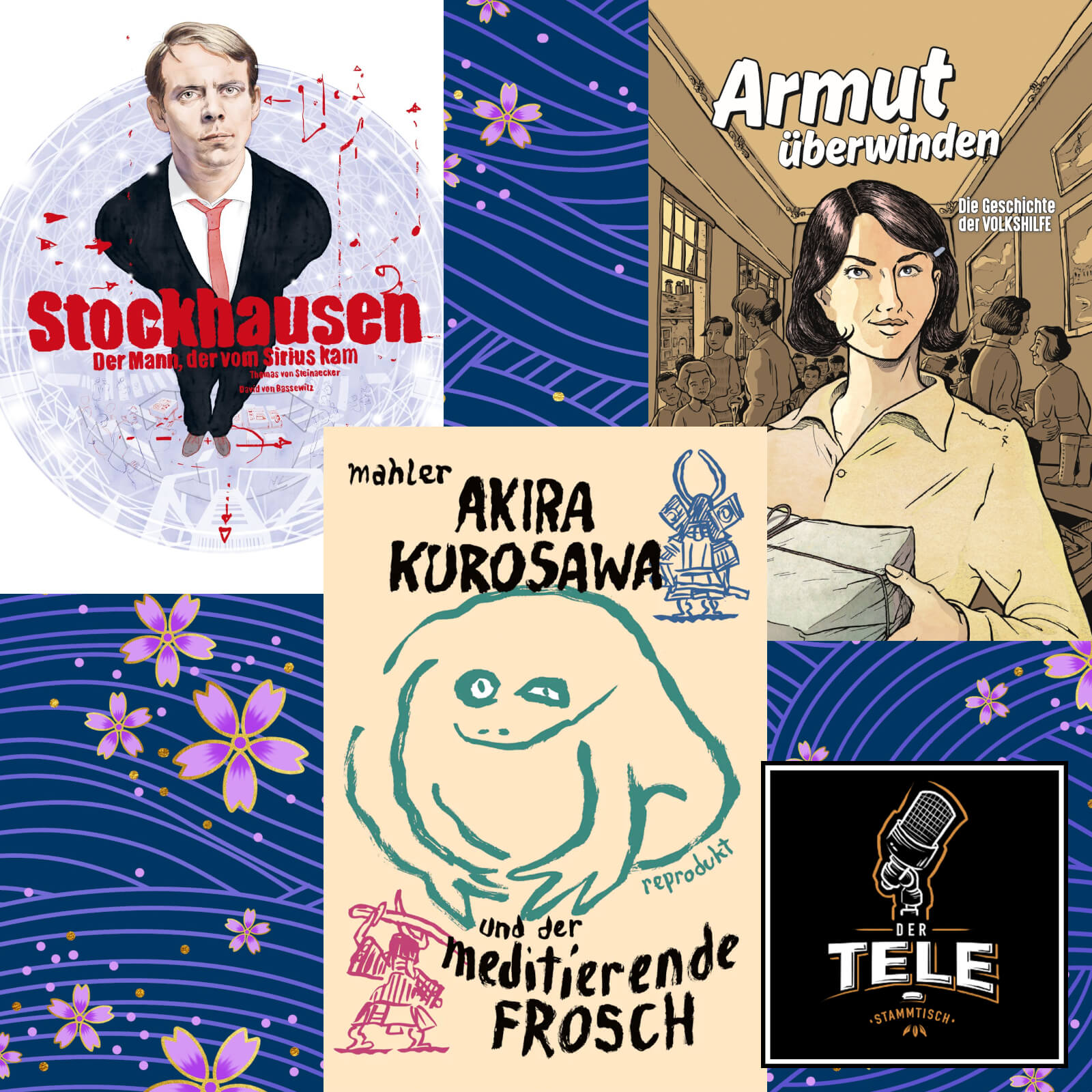 TST086 - Interviews mit Thomas von Steinaecker & David von Bassewitz (Stockhausen), Nicolas Mahler (Akira Kurosawa und der meditierende Frosch), Harald Havas & Bettina Egger (Armut überwinden: Die Geschichte der Volkshilfe) episode artwork