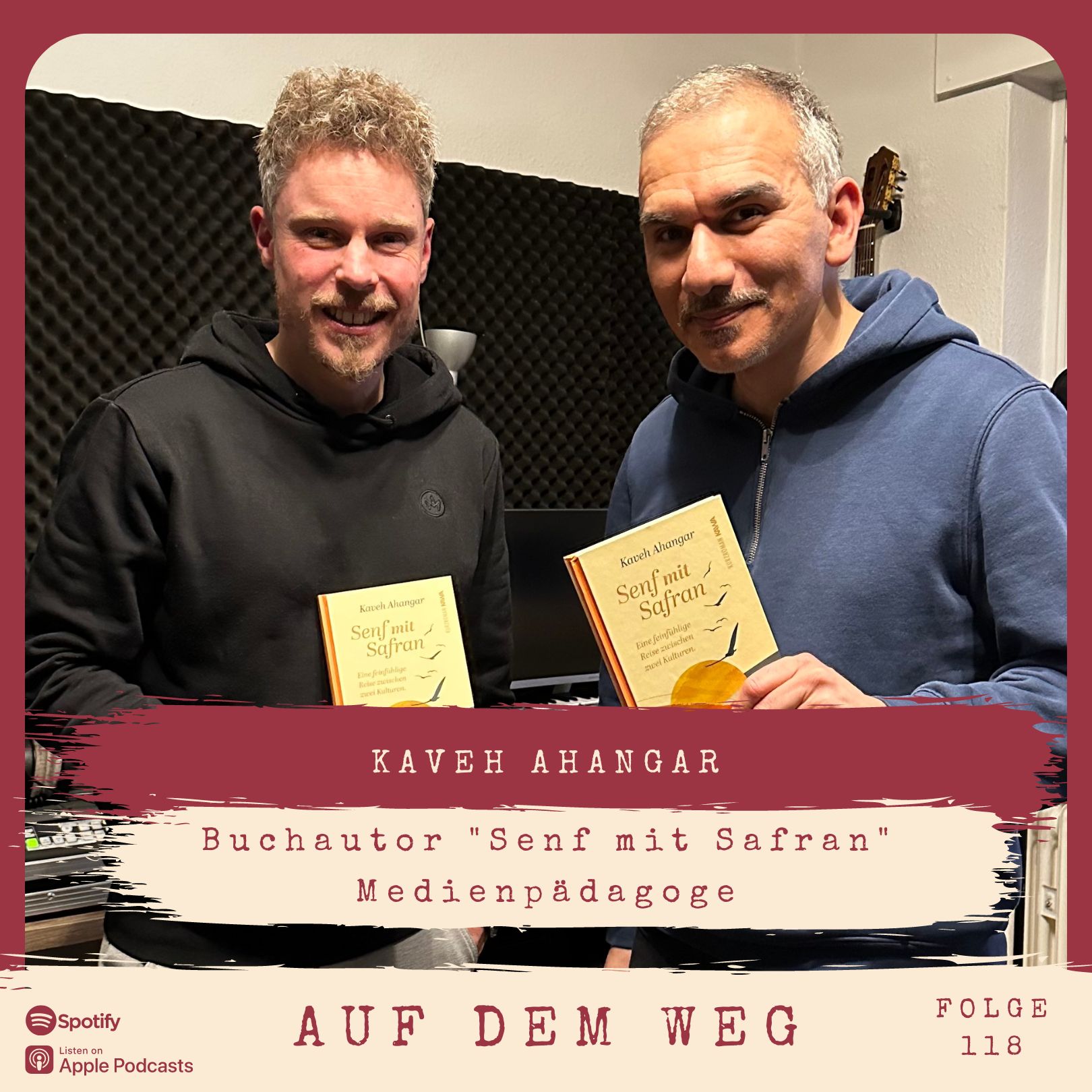 #118 Kaveh Ahangar - Medienpädagoge &amp; Buchautor I Auf dem Weg mit seinem Kurzroman "Senf mit Safran" episode artwork