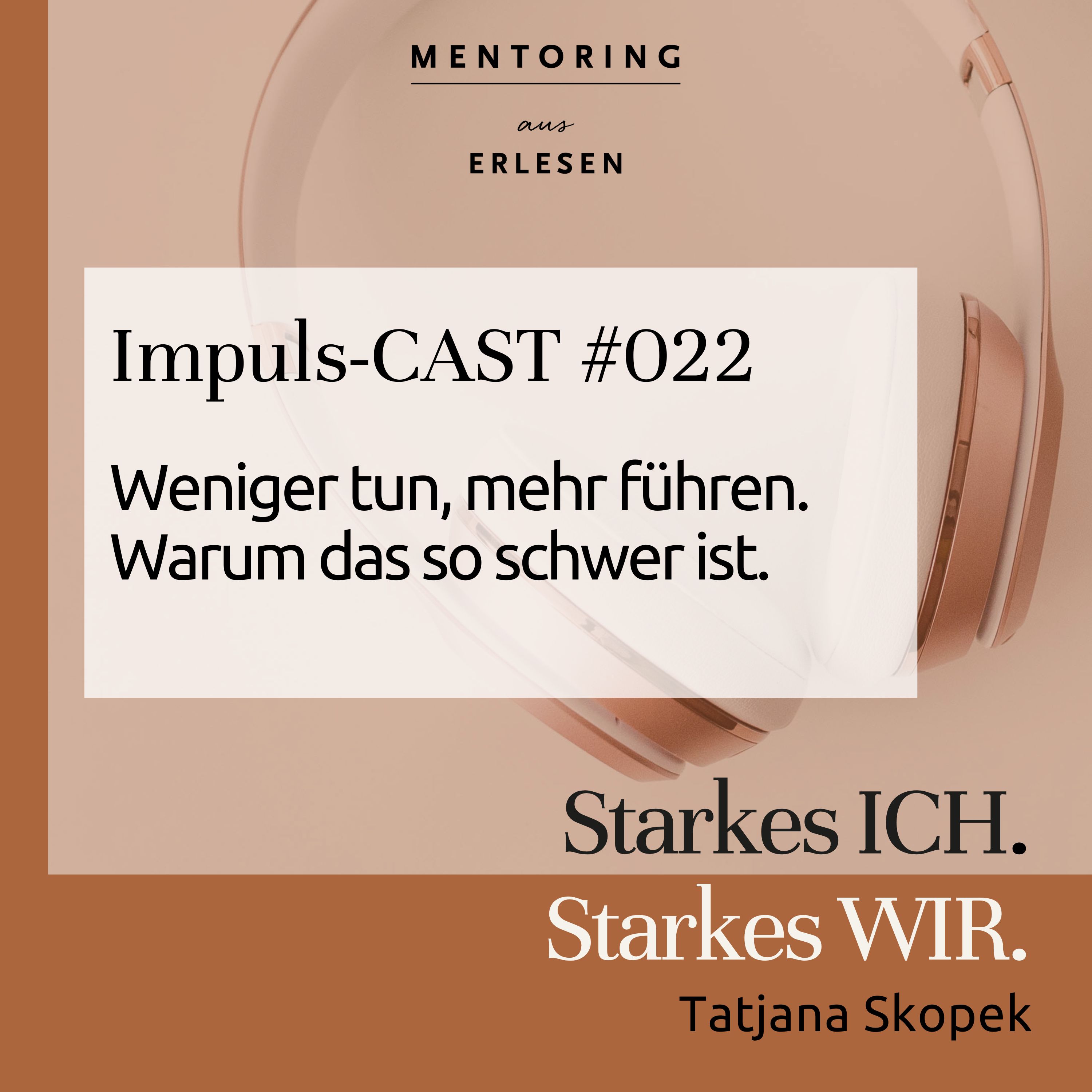 Epsiode #022: Weniger tun, mehr führen. Warum das so schwer ist. episode artwork