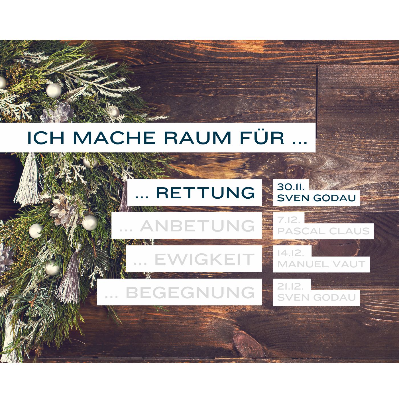 Ich mache Raum für Rettung (Advent 2025) episode artwork