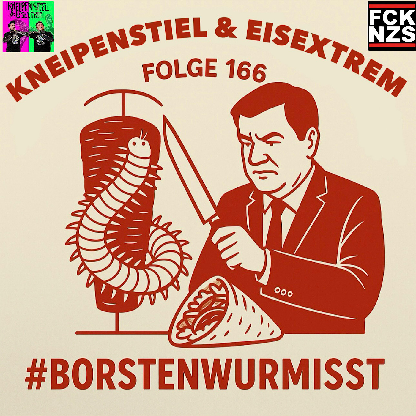 #166 - #BORSTENWURMISST episode artwork
